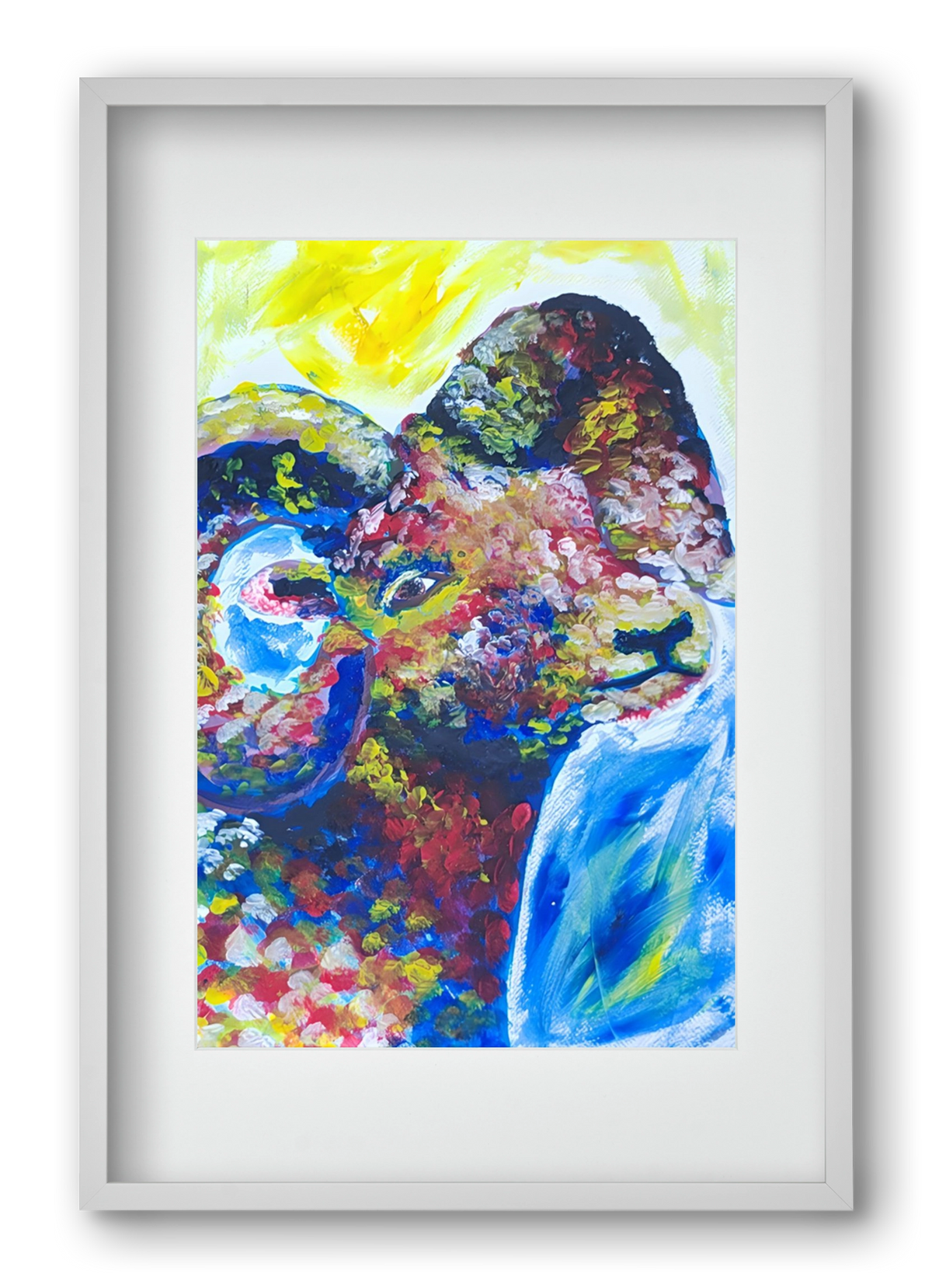 The Goat, 40x60 cm (30x45 cm), Fehér keret, paszpartuval
