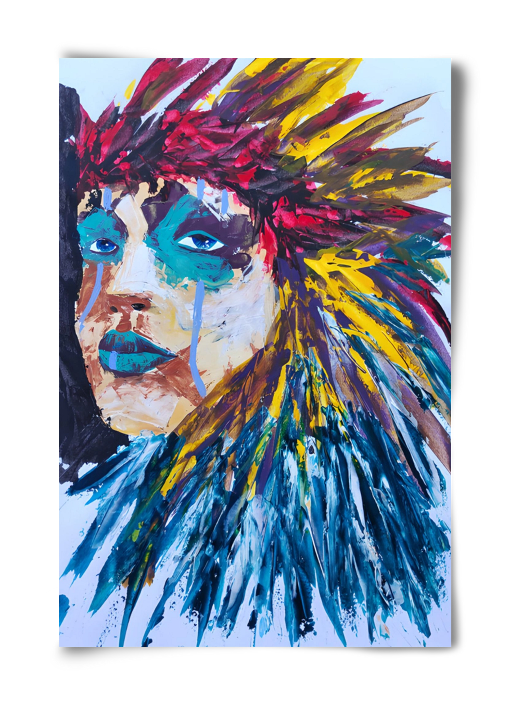 Indian Girl, 40x60 cm, Keret nélkül