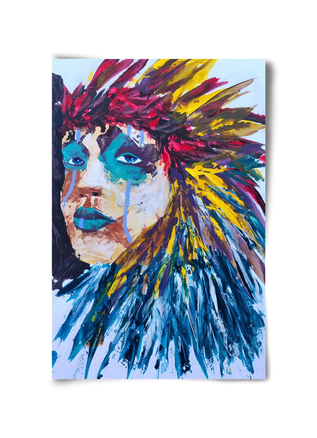 Indian Girl, 30x45 cm, Keret nélkül