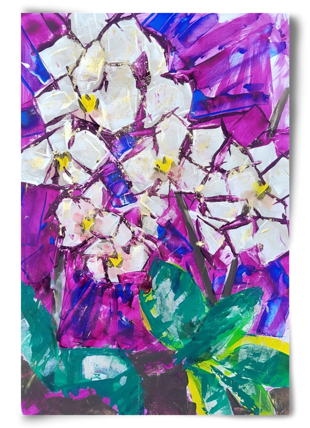 Orchidea, 60x90 cm, Keret nélkül