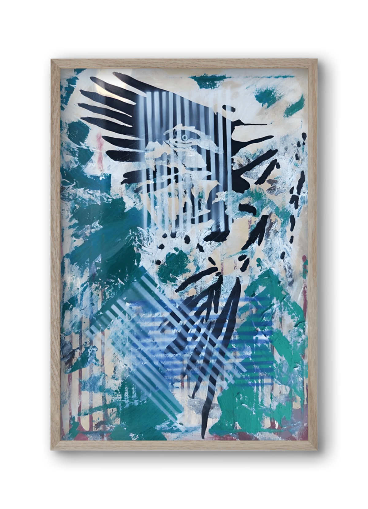 Wild Animal, 30x45 cm (30x45 cm), Tölgy keret