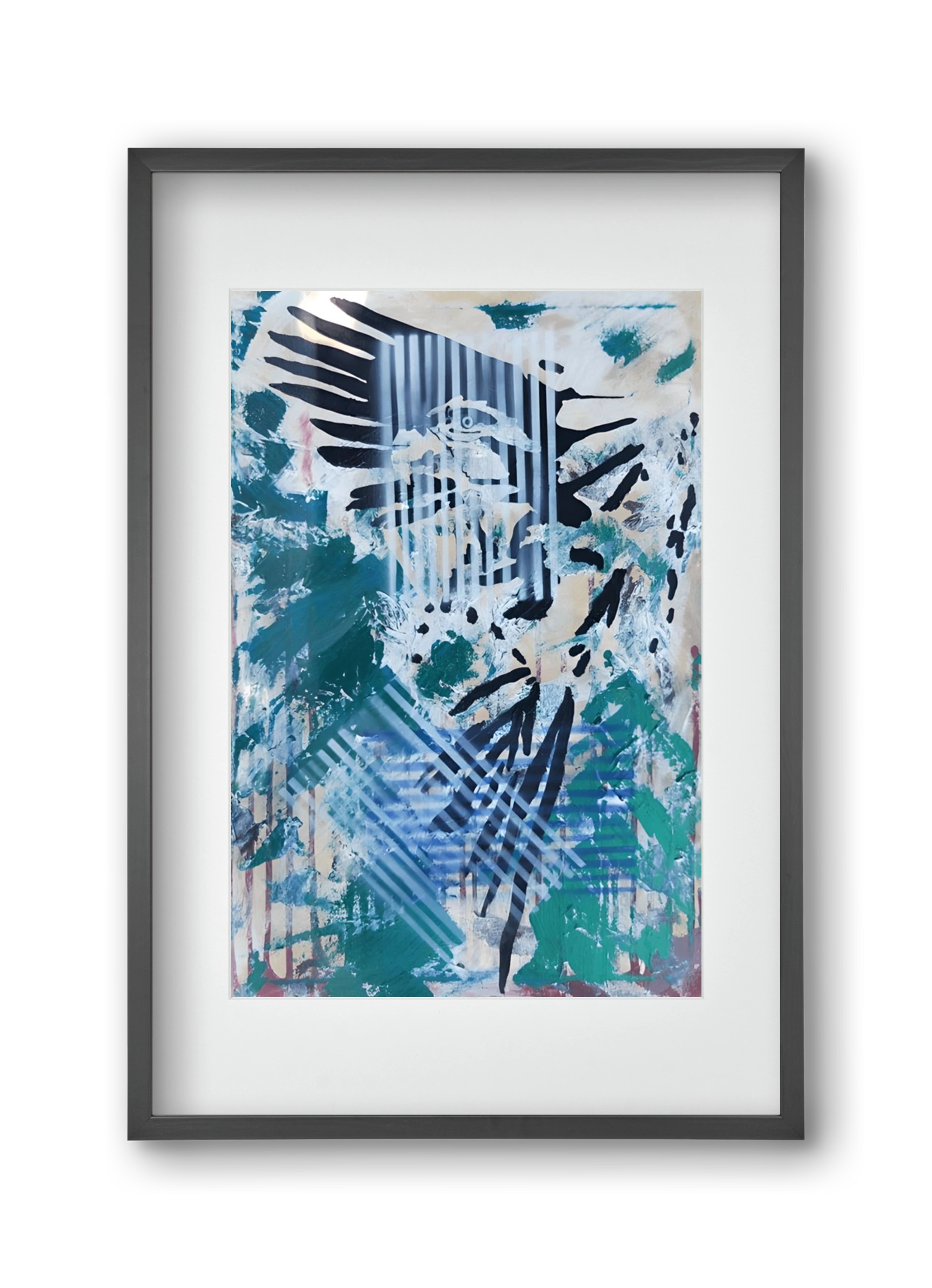 Wild Animal, 30x45 cm (20x30 cm), Fekete keret, paszpartuval