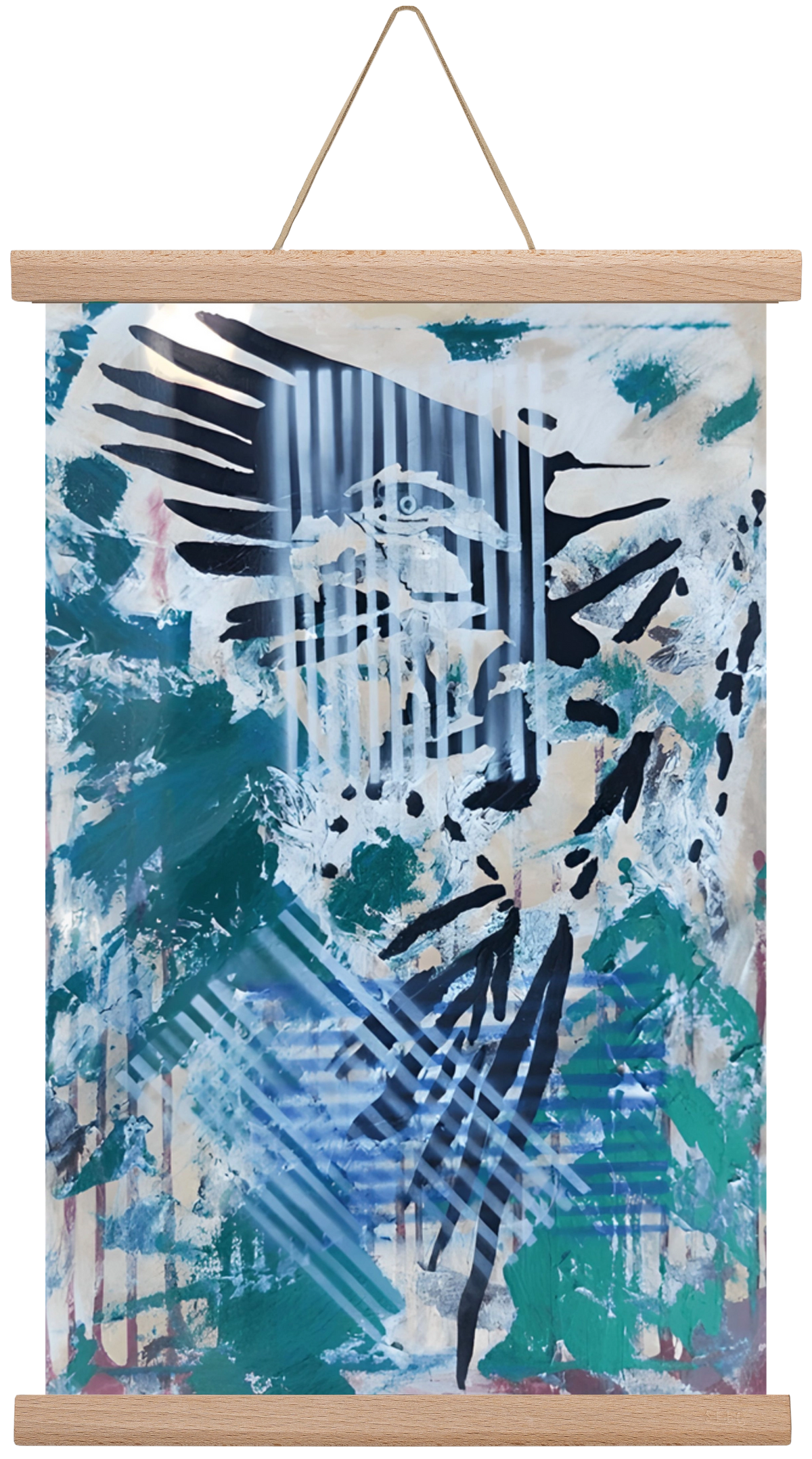 Wild Animal, 30x45 cm (30x45 cm), Tölgy akasztó