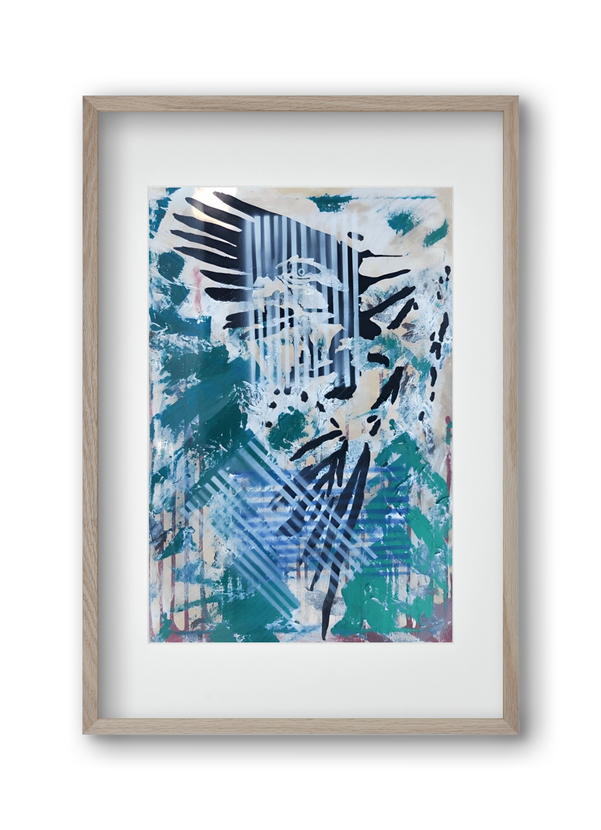 Wild Animal, 30x45 cm (20x30 cm), Tölgy keret, paszpartuval