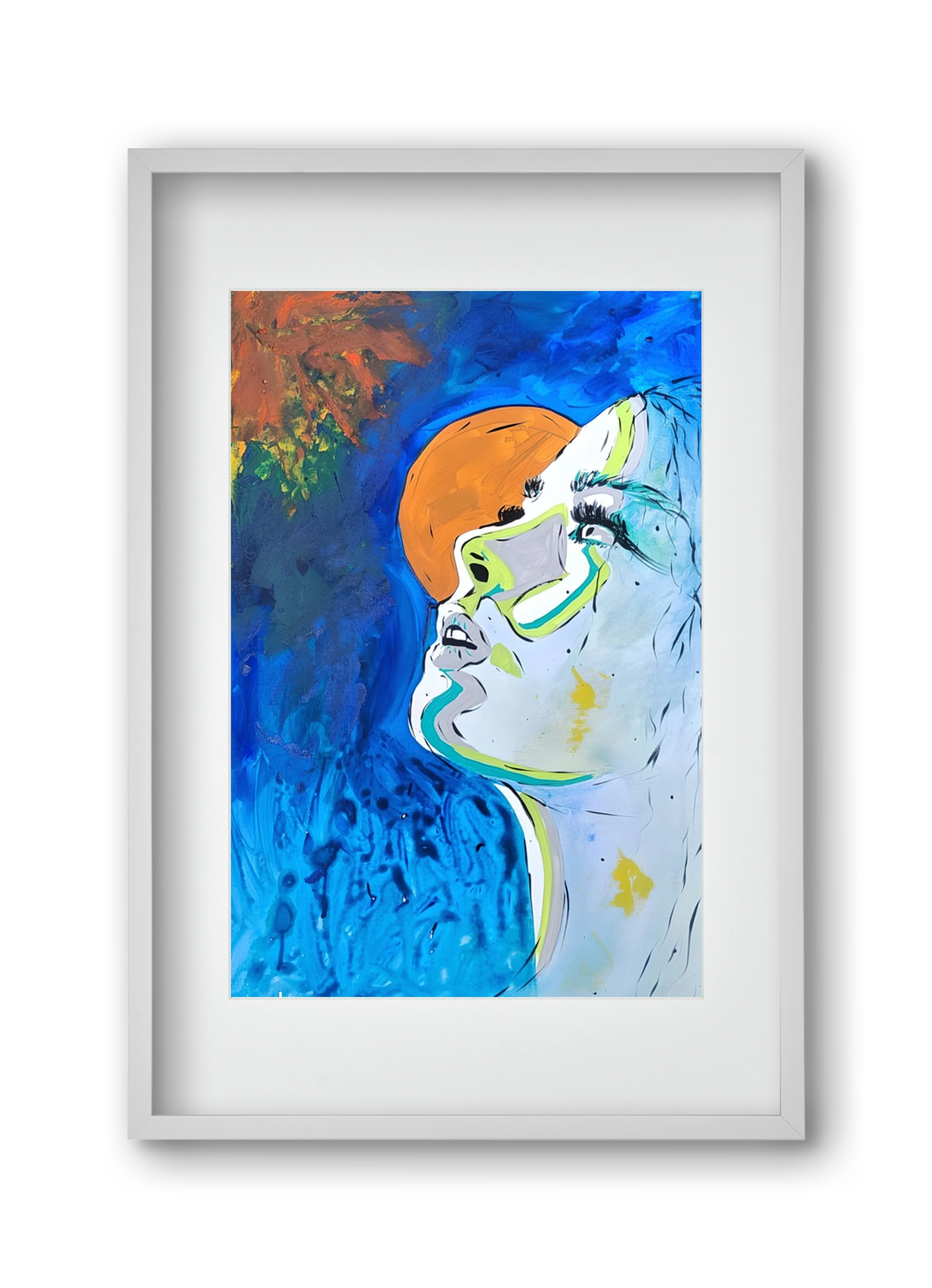Moon Light, 30x45 cm (20x30 cm), Fehér keret, paszpartuval