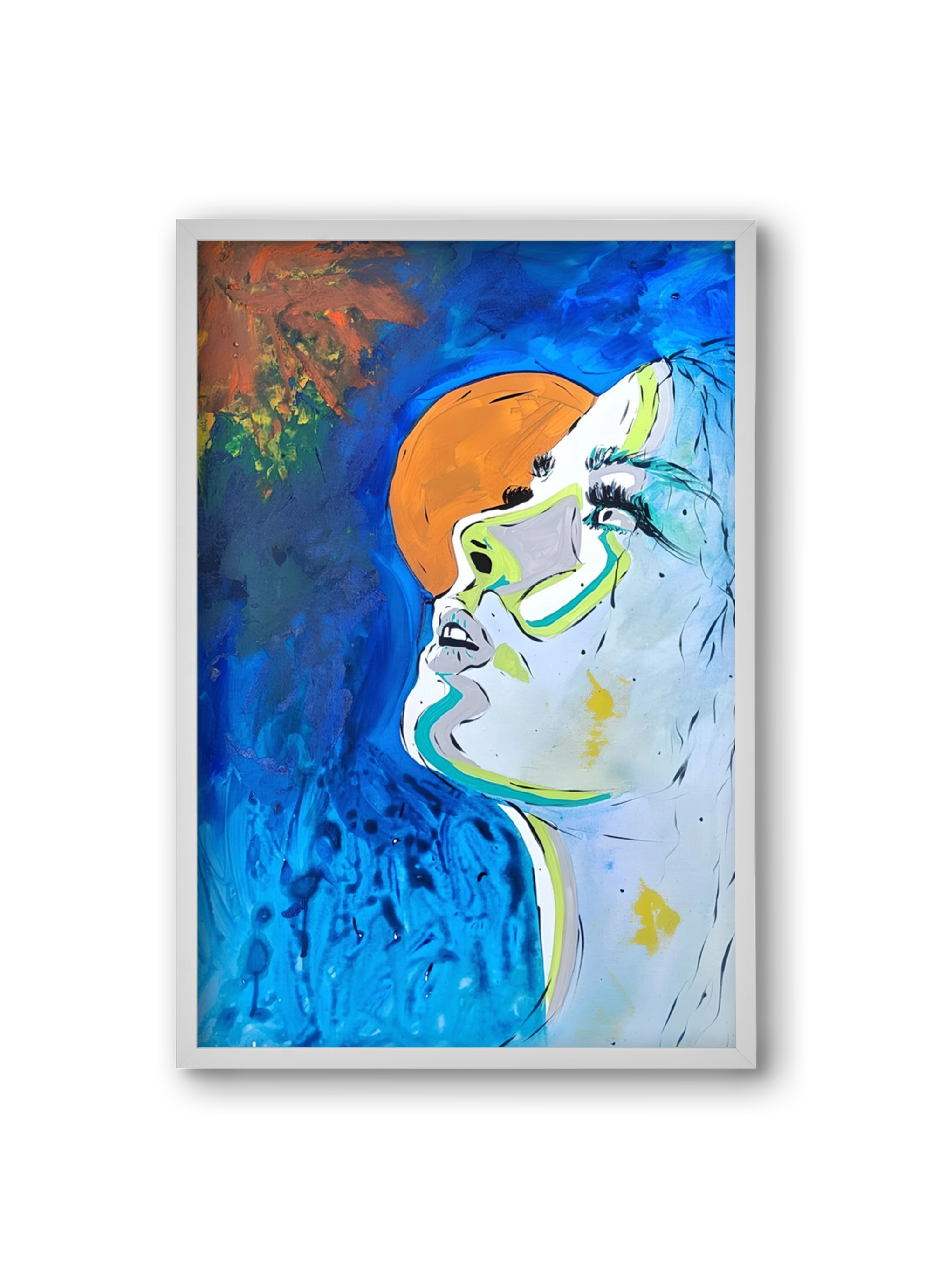 Moon Light, 20x30 cm (20x30 cm), Fehér keret