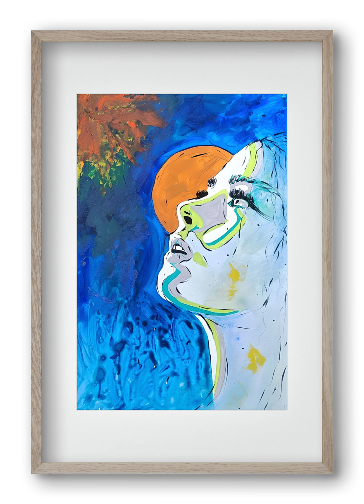 Moon Light, 40x60 cm (30x45 cm), Tölgy keret, paszpartuval