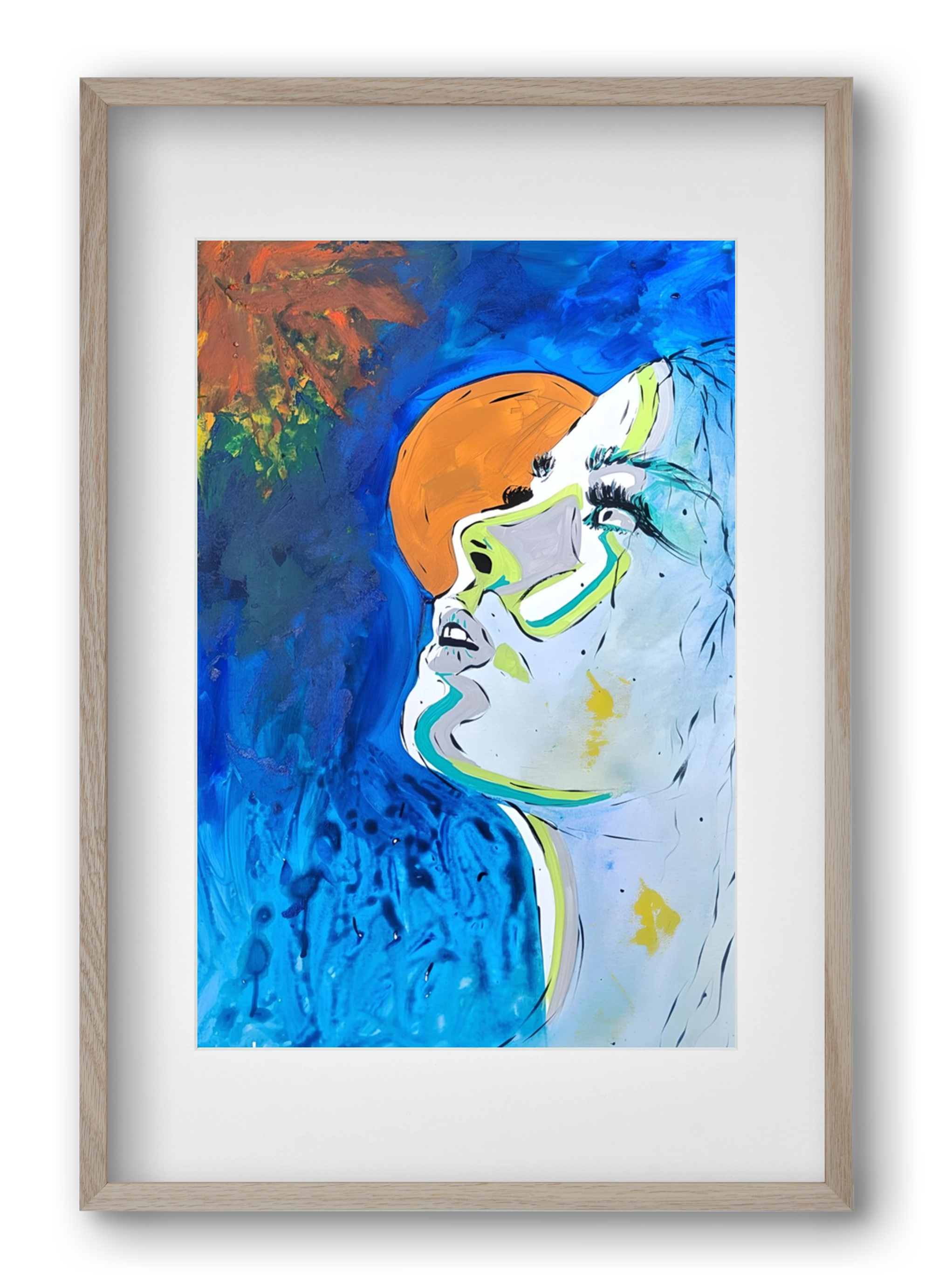 Moon Light, 40x60 cm (30x45 cm), Tölgy keret, paszpartuval