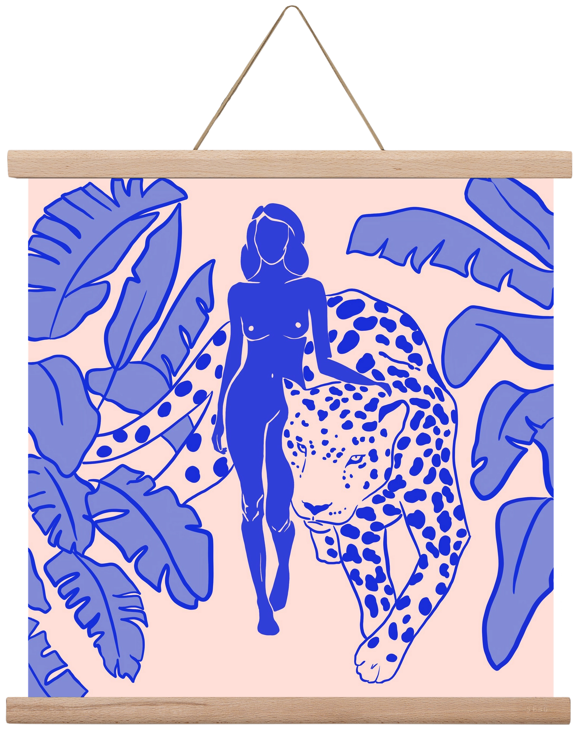 Panthership, 40x40 cm (40x40 cm), Tölgy akasztó