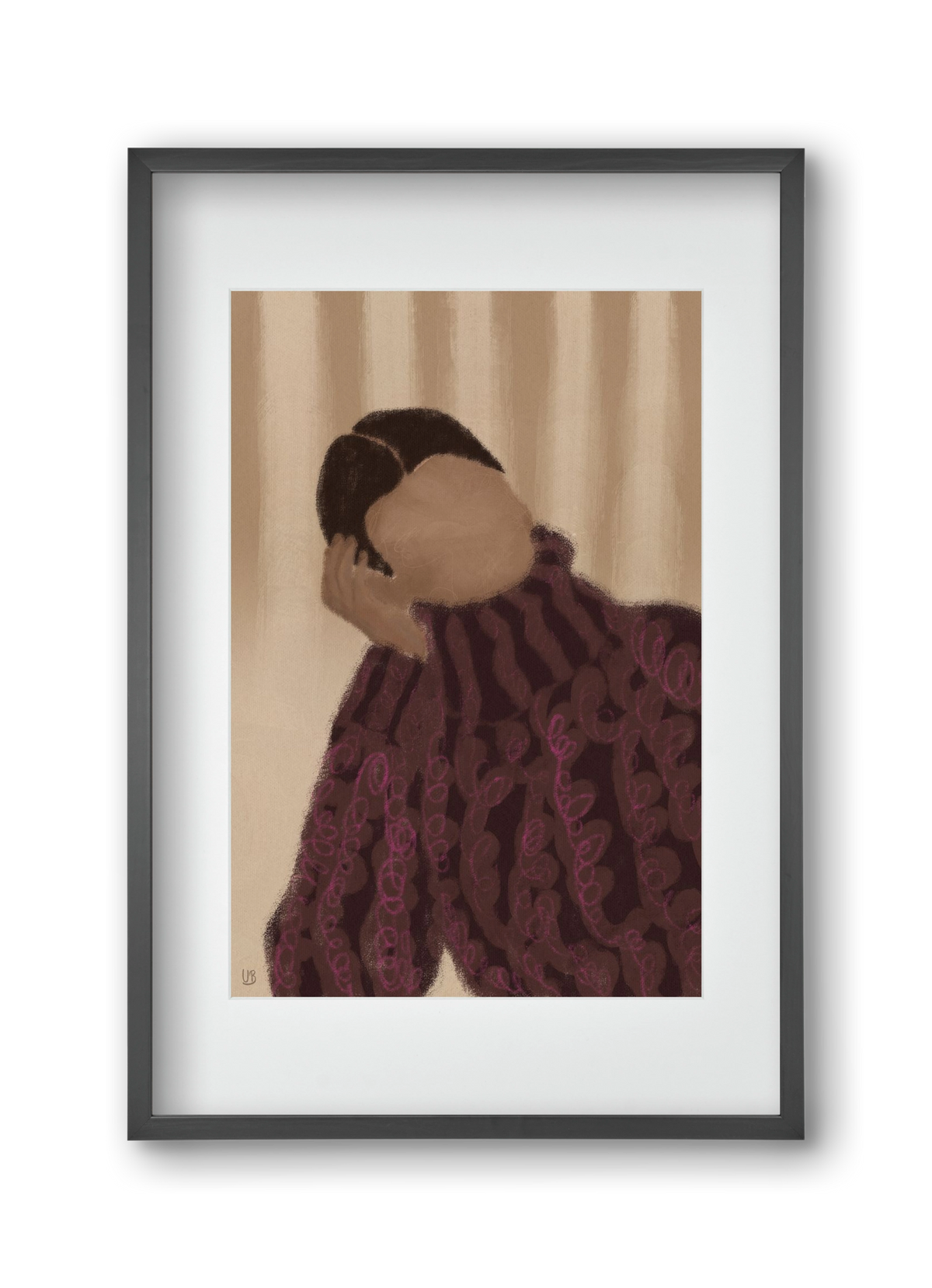 Daydream, 30x45 cm (20x30 cm), Fekete keret, paszpartuval