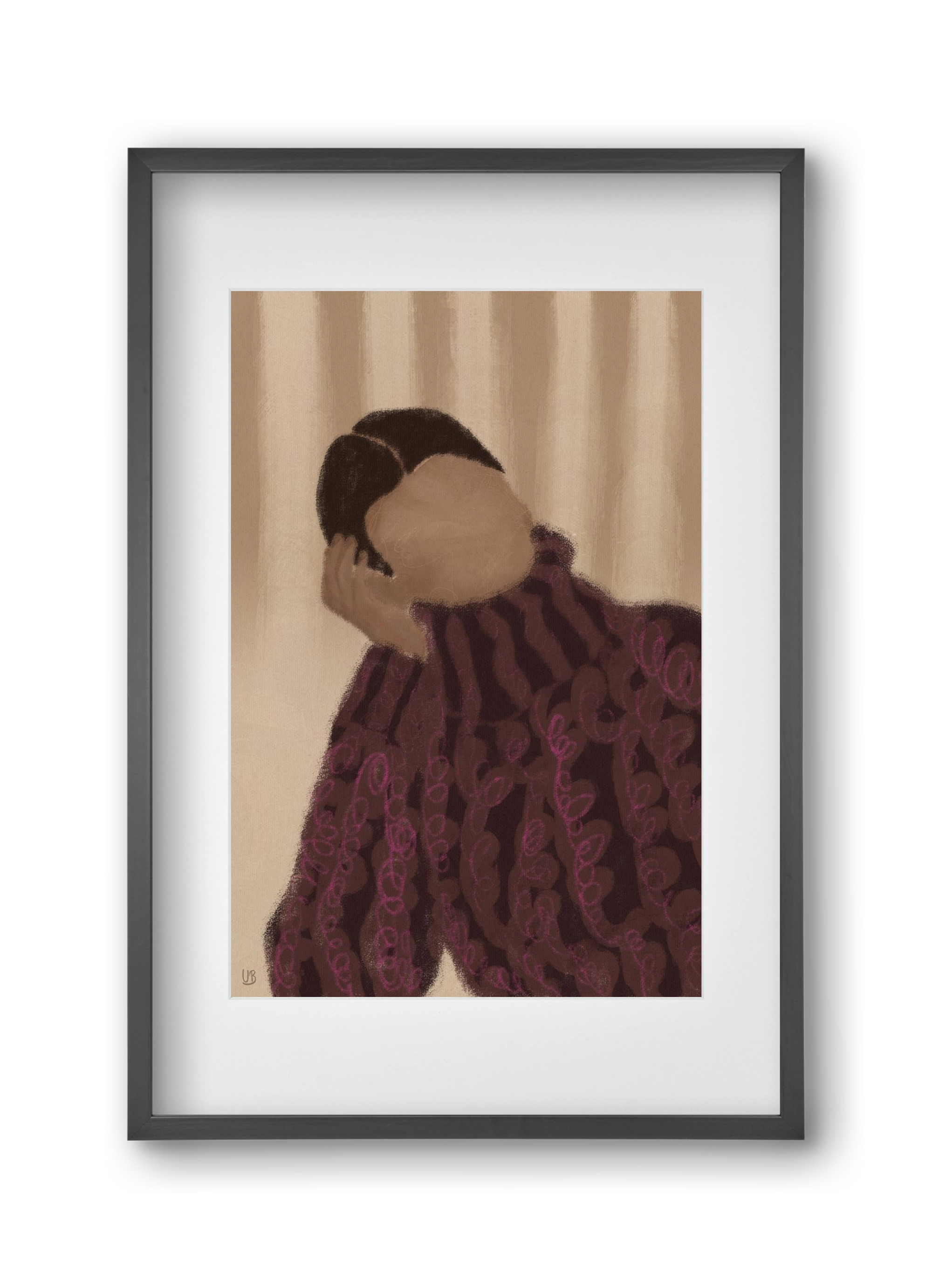 Daydream, 30x45 cm (20x30 cm), Fekete keret, paszpartuval