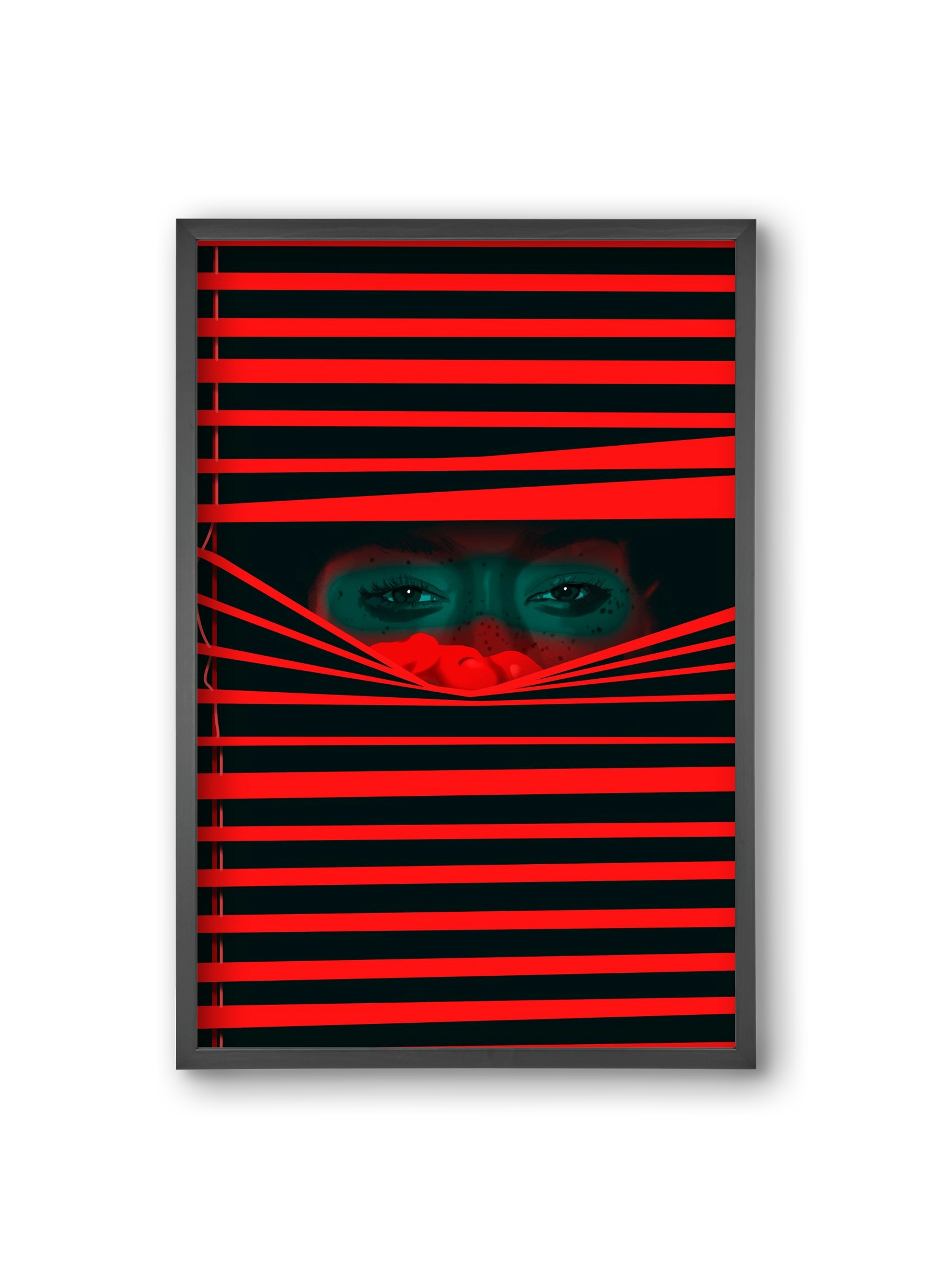 Late guest, 20x30 cm (20x30 cm), Fekete keret