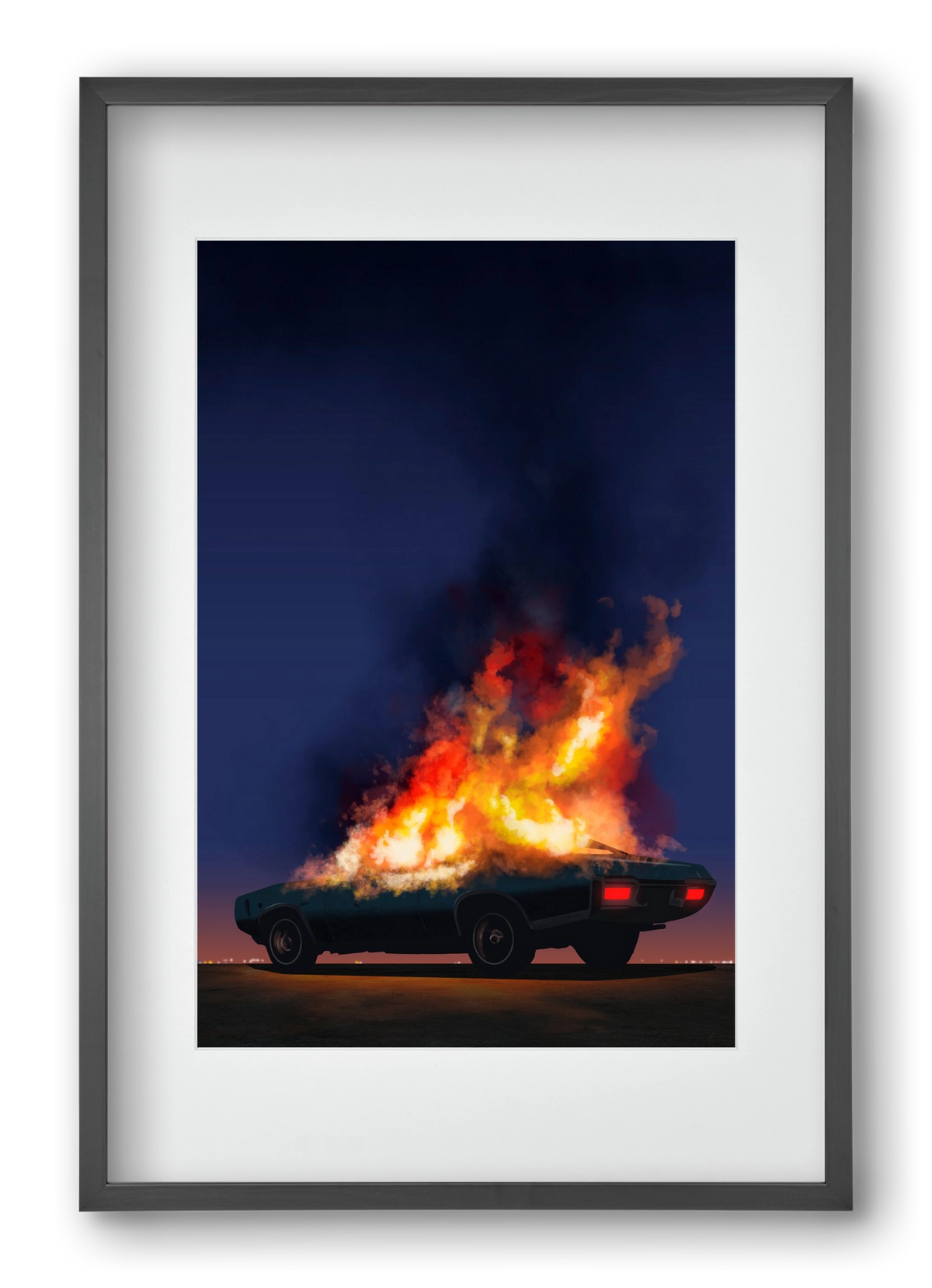 I disappear, 40x60 cm (30x45 cm), Fekete keret, paszpartuval