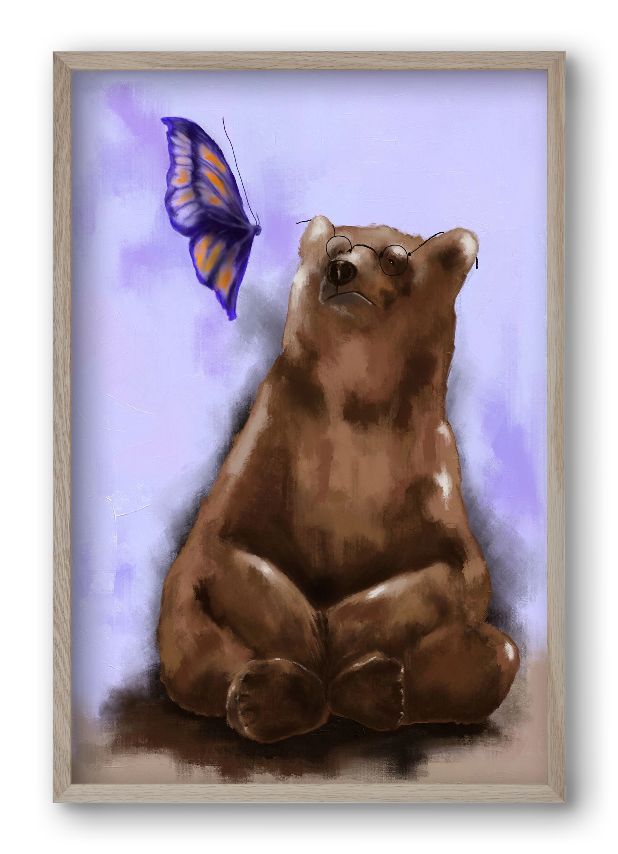 Echo of Serenity, 40x60 cm (40x60 cm), Tölgy keret