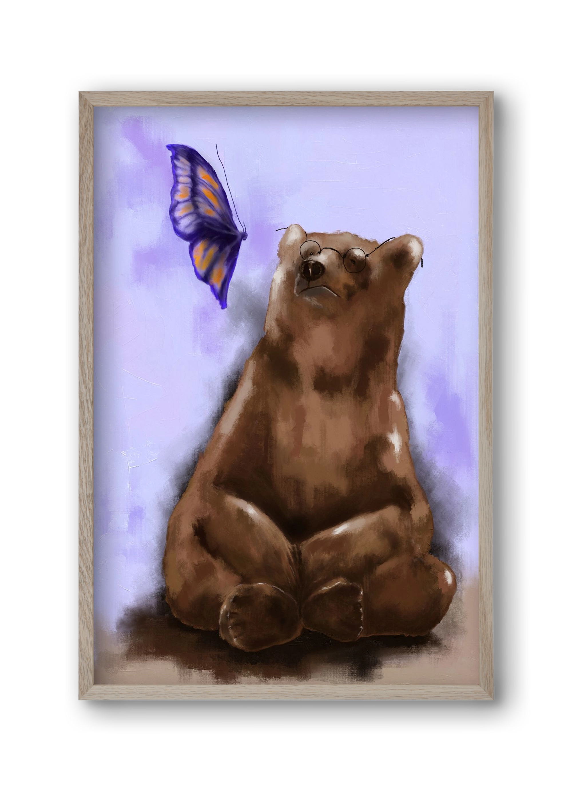 Echo of Serenity, 30x45 cm (30x45 cm), Tölgy keret