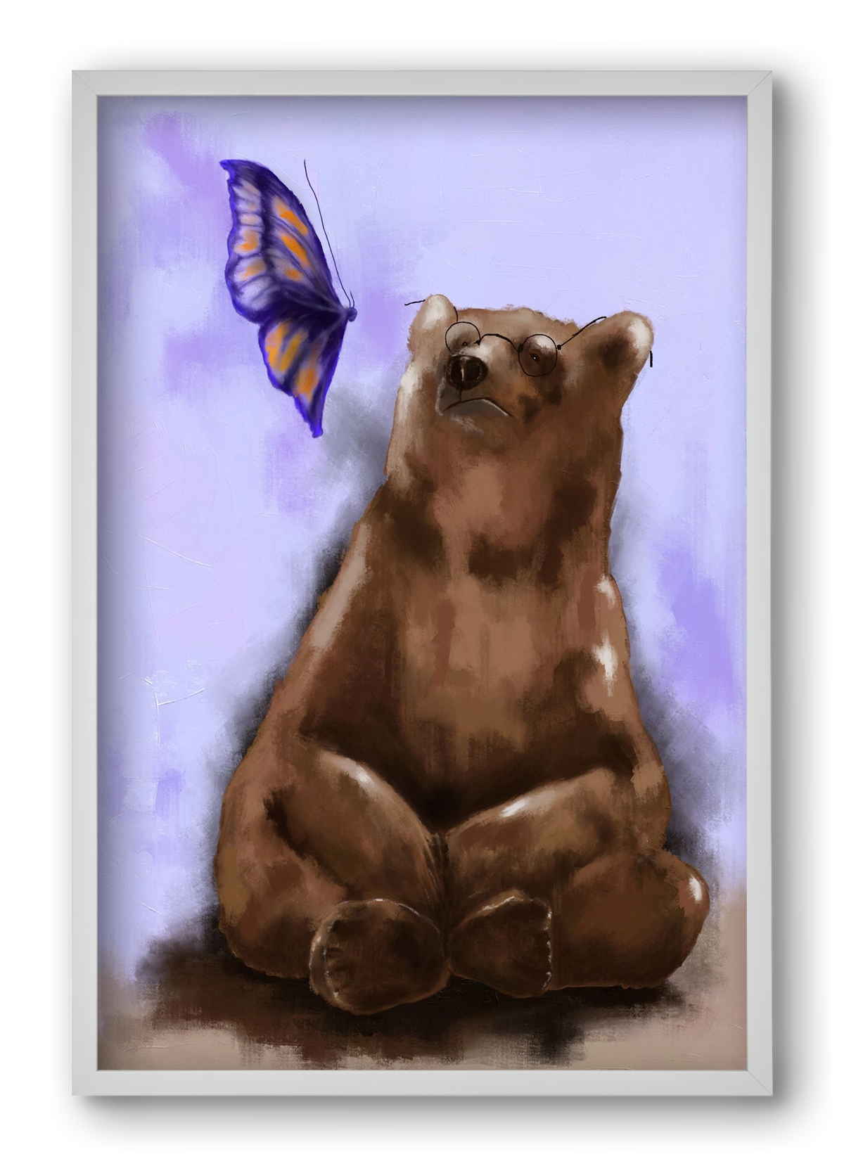 Echo of Serenity, 40x60 cm (40x60 cm), Fehér keret