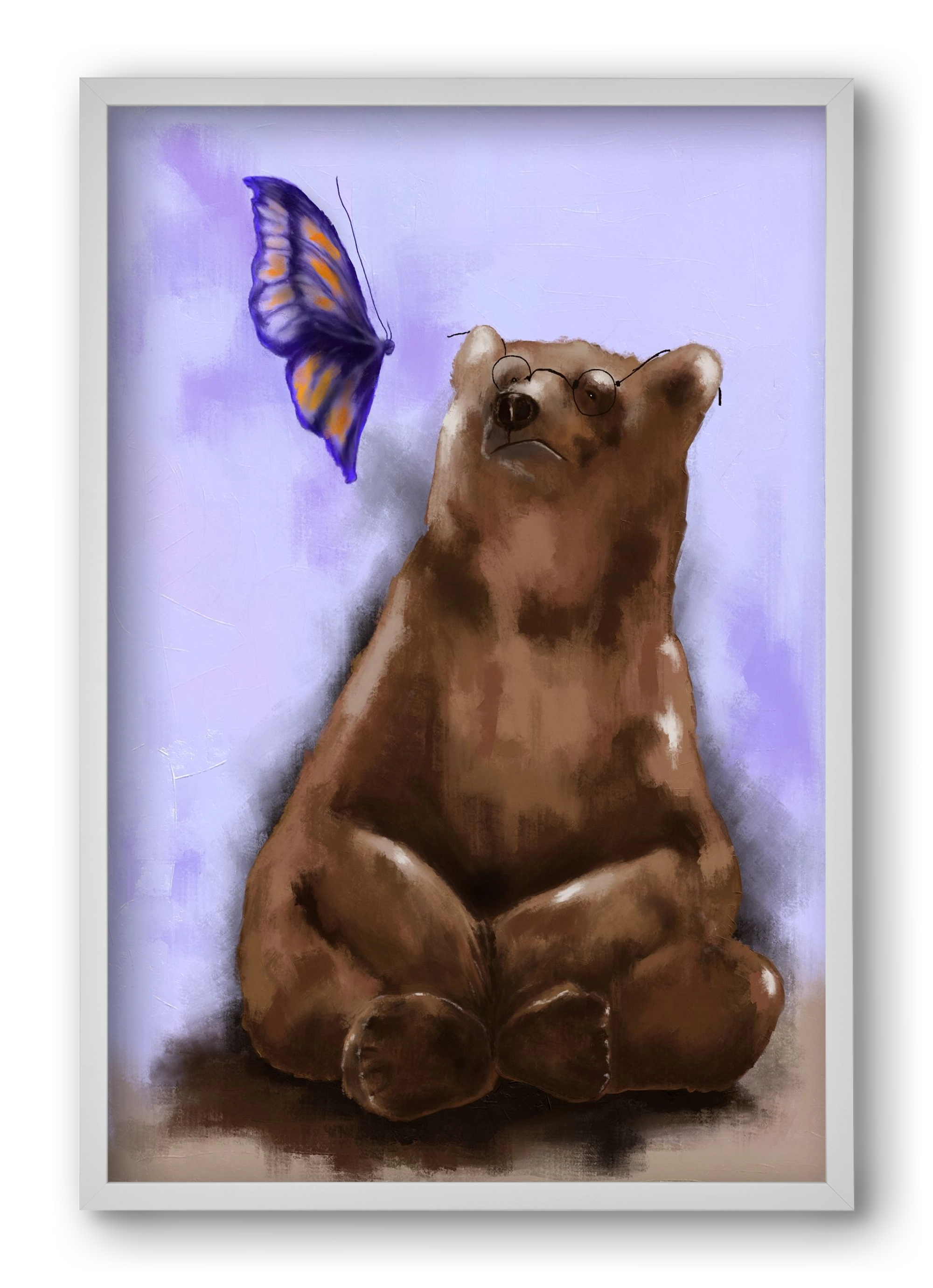 Echo of Serenity, 40x60 cm (40x60 cm), Fehér keret