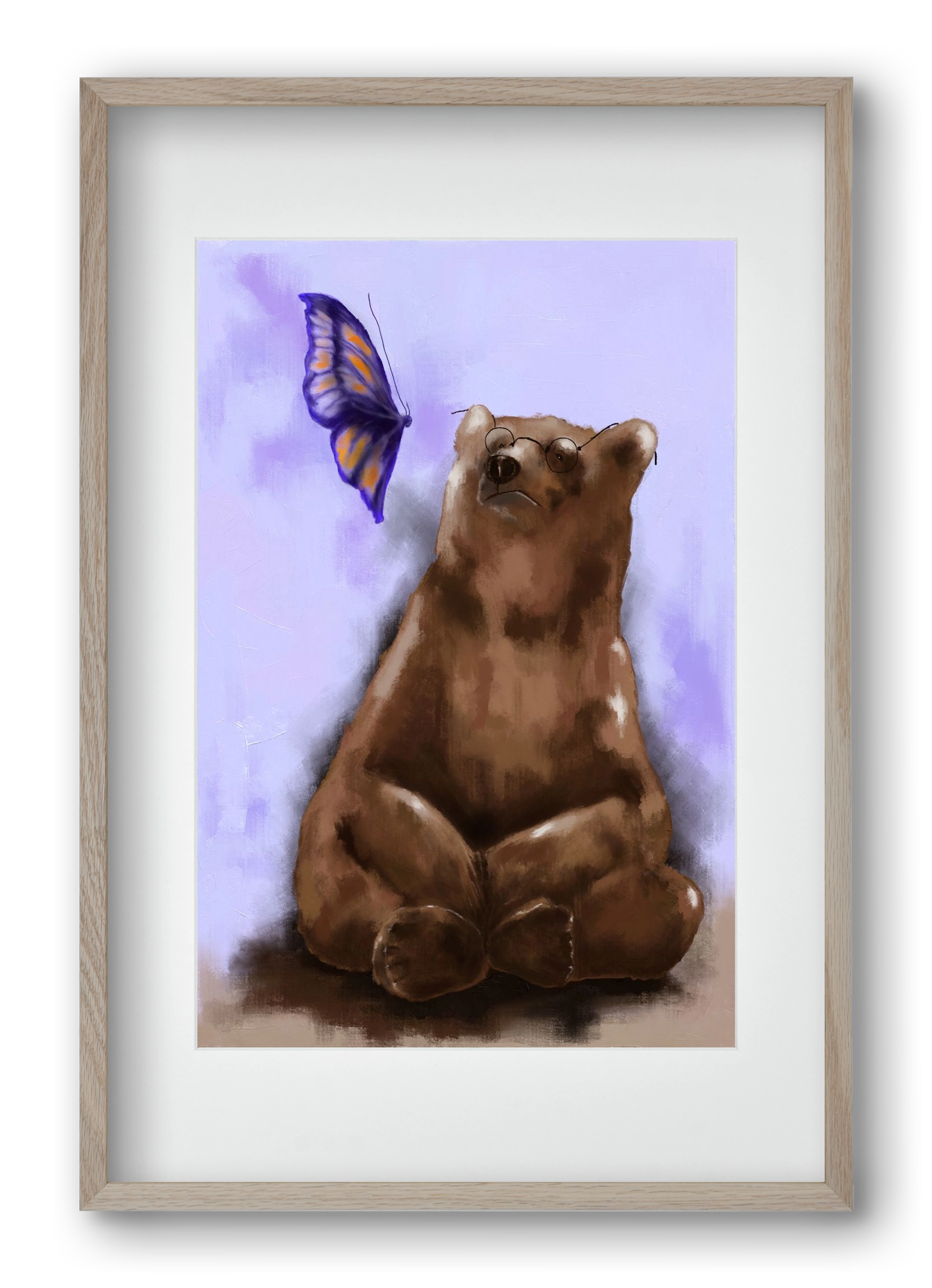 Echo of Serenity, 40x60 cm (30x45 cm), Tölgy keret, paszpartuval