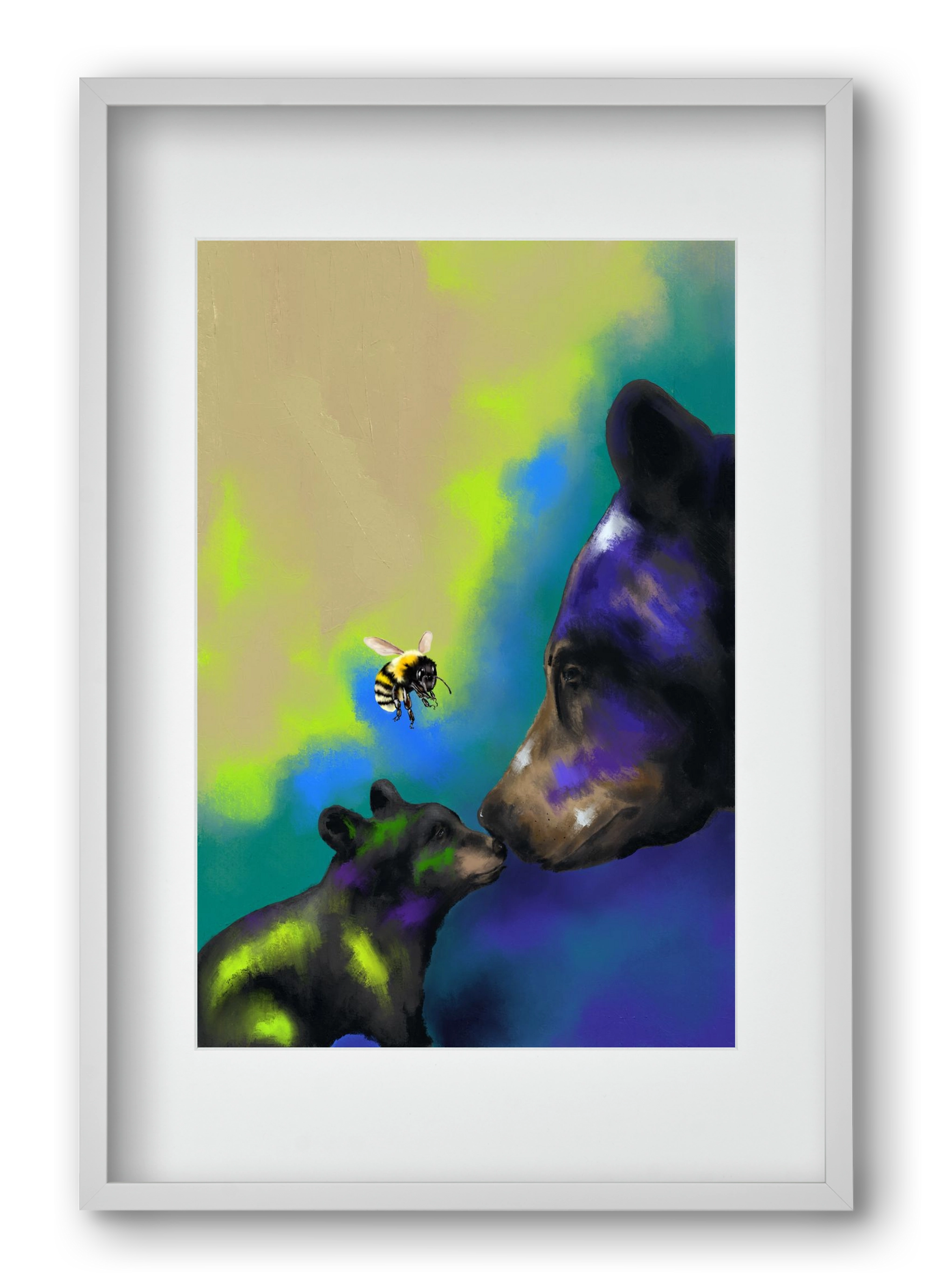 Whisper of Light, 40x60 cm (30x45 cm), Fehér keret, paszpartuval