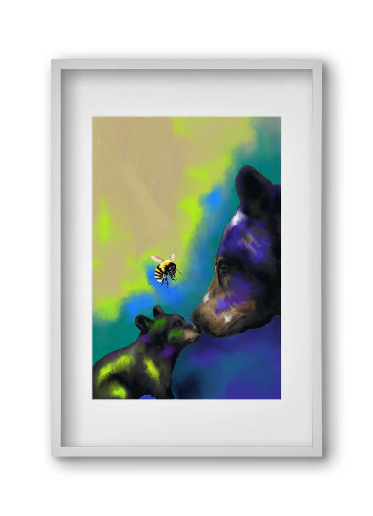 Whisper of Light, 30x45 cm (20x30 cm), Fehér keret, paszpartuval