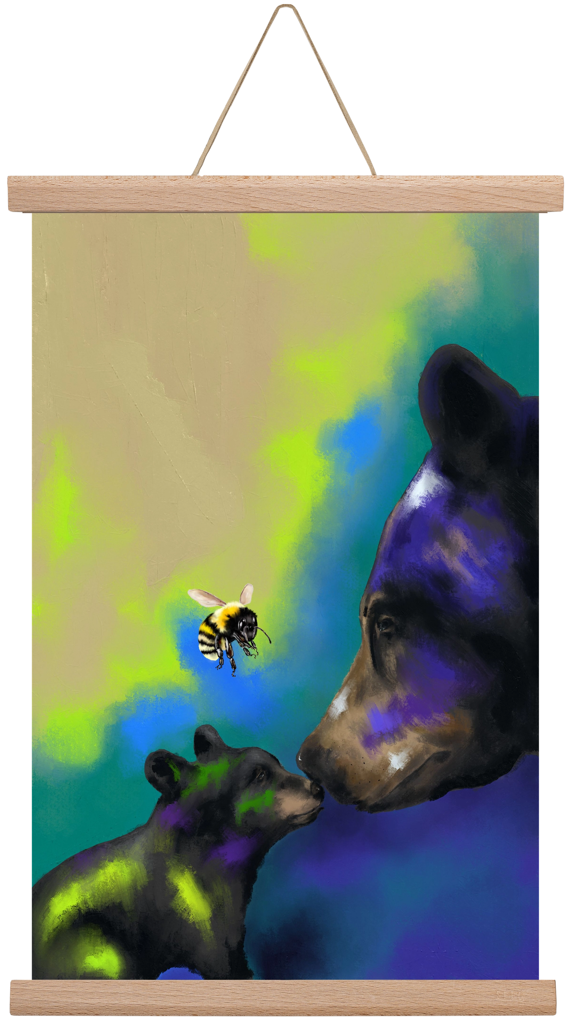 Whisper of Light, 30x45 cm (30x45 cm), Tölgy akasztó