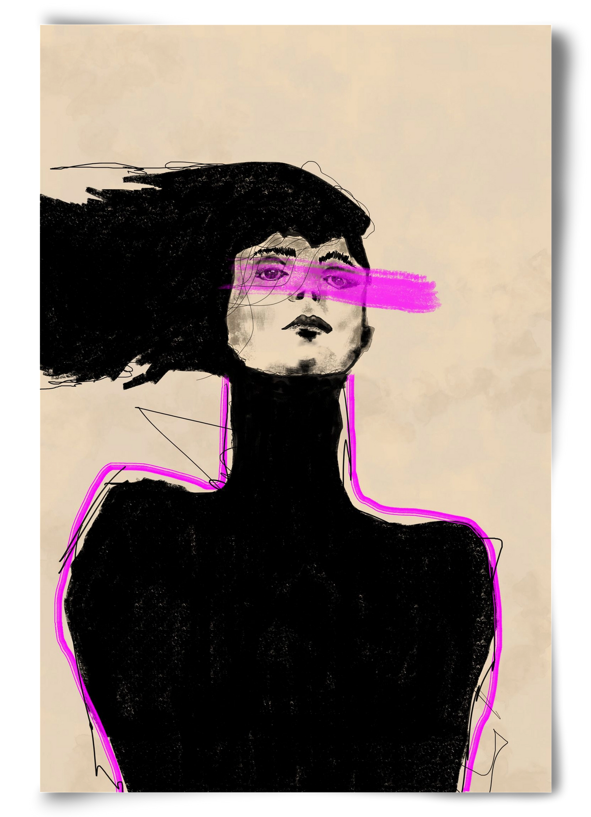 Loud in the Dark, 60x90 cm, Keret nélkül