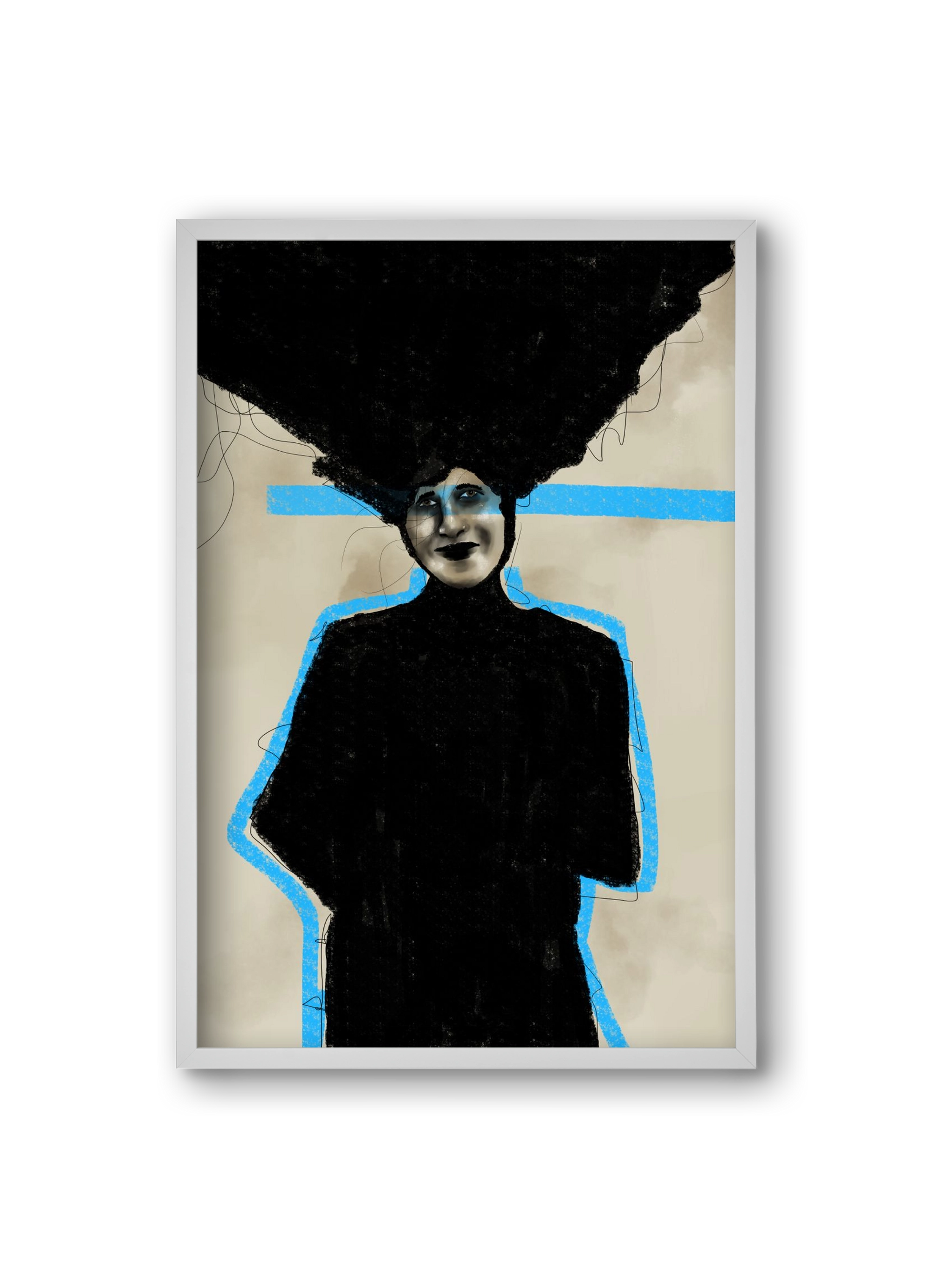 Modern Man, 20x30 cm (20x30 cm), Fehér keret