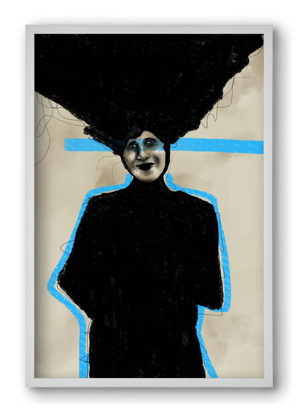 Modern Man, 40x60 cm (40x60 cm), Fehér keret