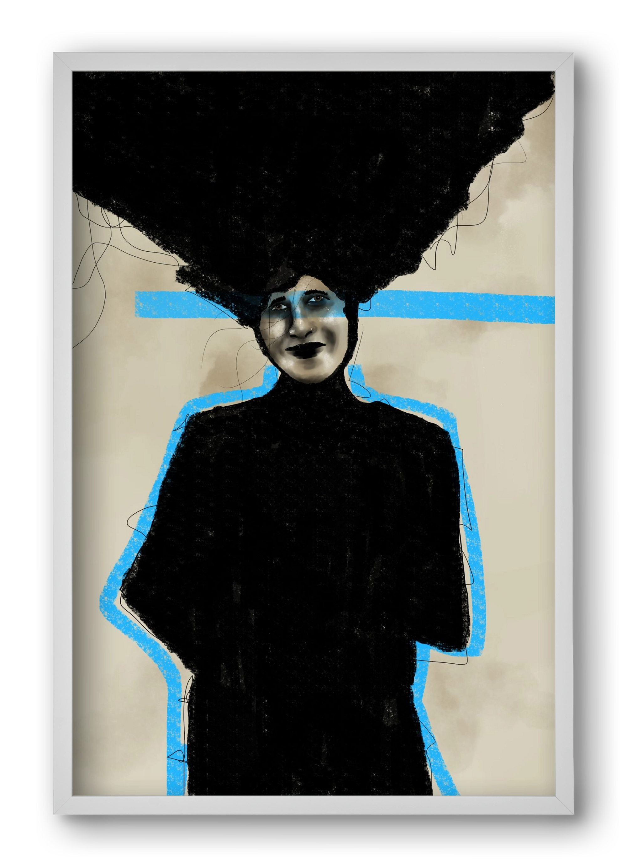 Modern Man, 40x60 cm (40x60 cm), Fehér keret