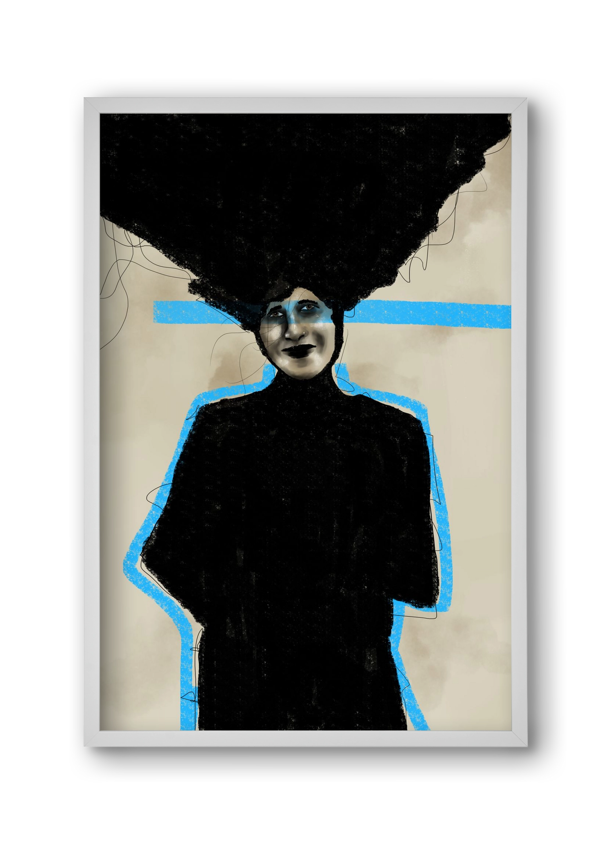 Modern Man, 30x45 cm (30x45 cm), Fehér keret