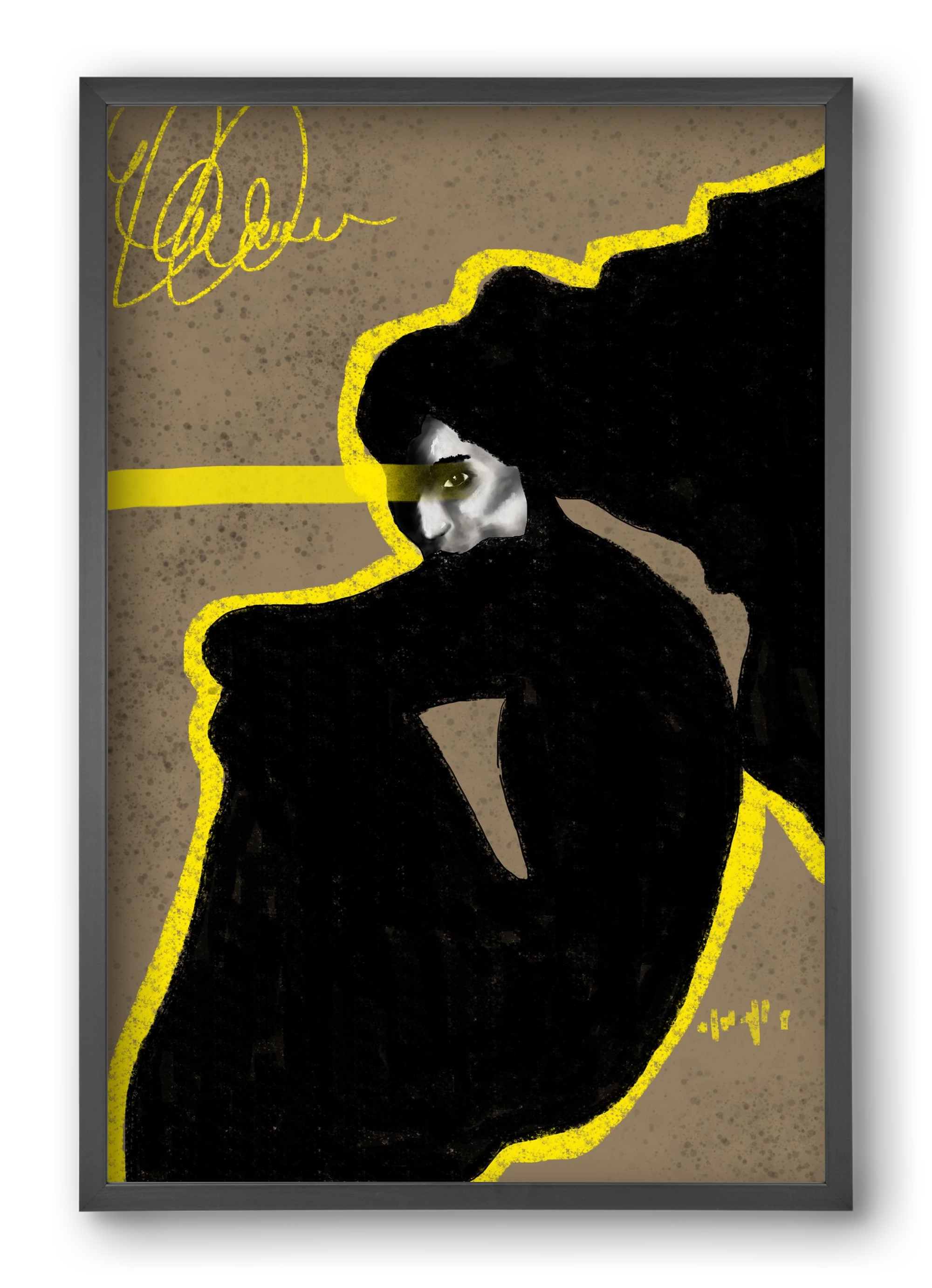 Shadow Whisper, 40x60 cm (40x60 cm), Fekete keret