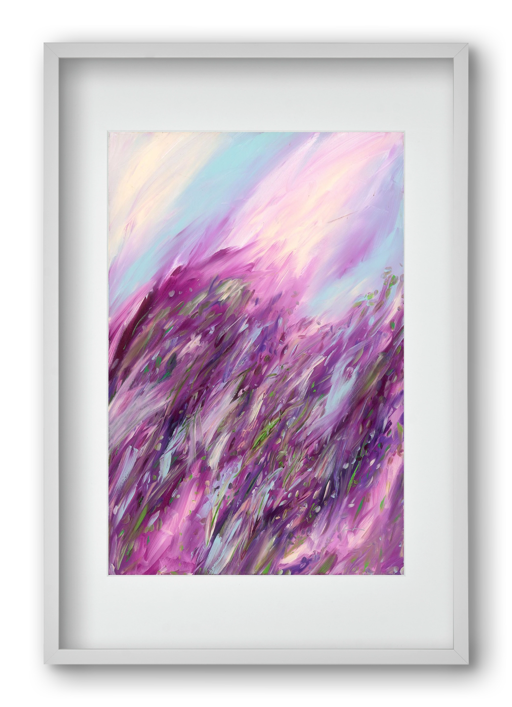 Sodrás, 40x60 cm (30x45 cm), Fehér keret, paszpartuval