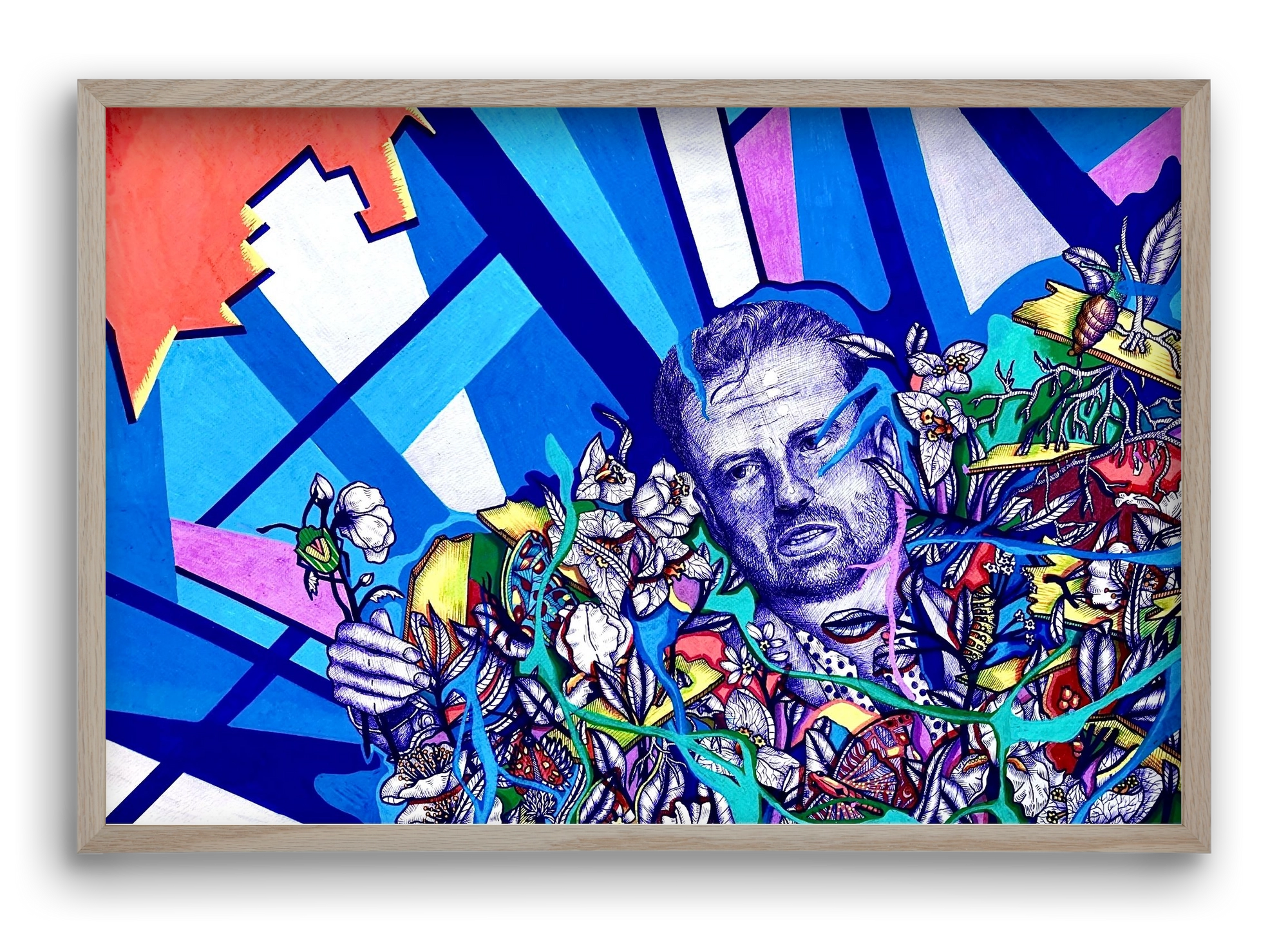 "S neked mi az ősélményed?" , 60x40 cm (60x40 cm), Tölgy keret