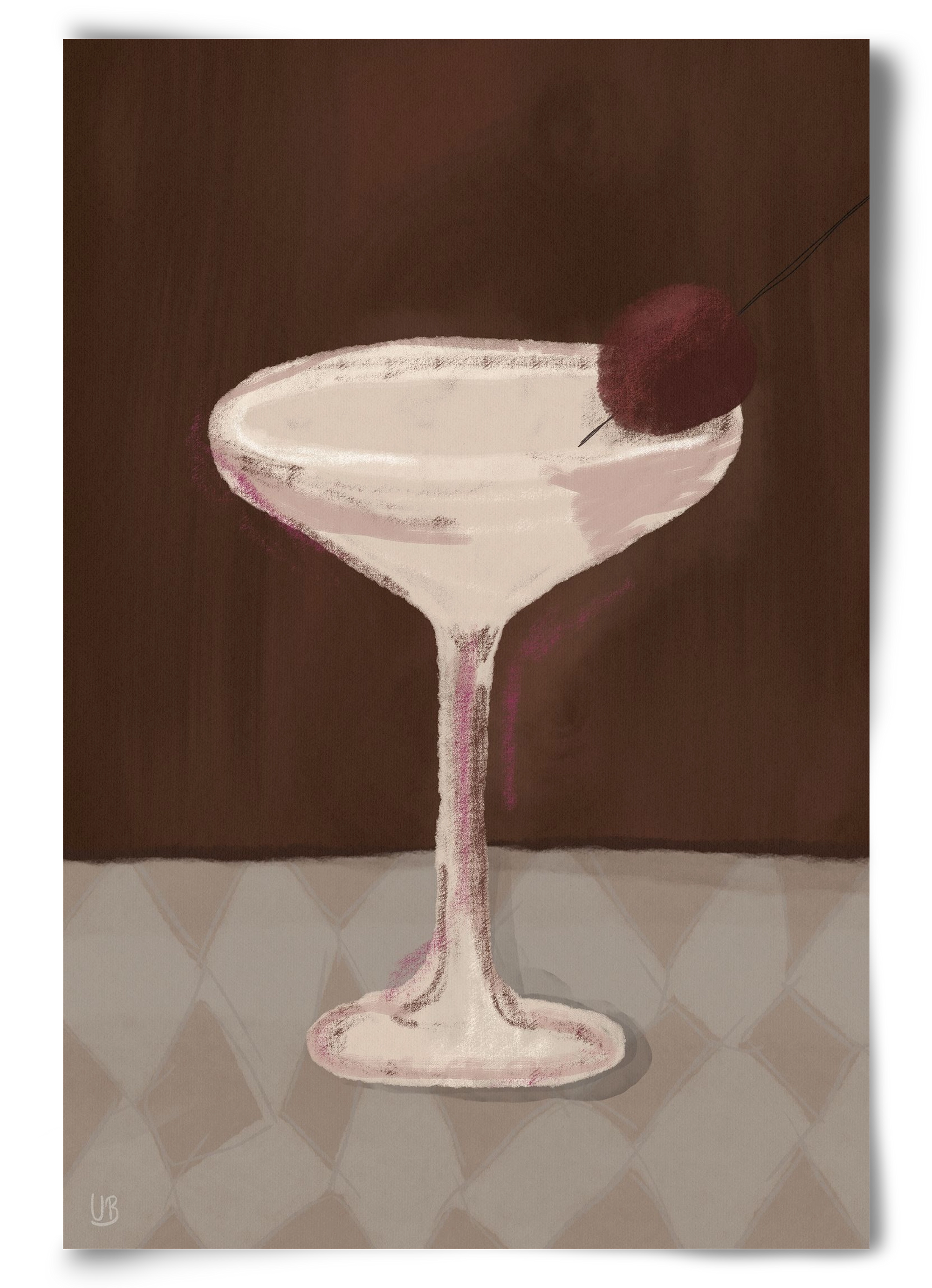 Cherry Sip, 60x90 cm, Keret nélkül