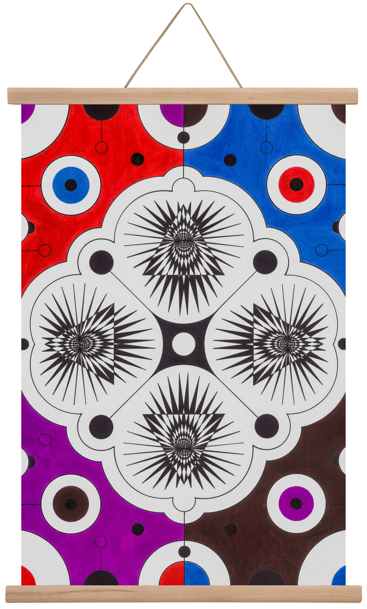fragile balloooons , 40x60 cm (40x60 cm), Tölgy akasztó