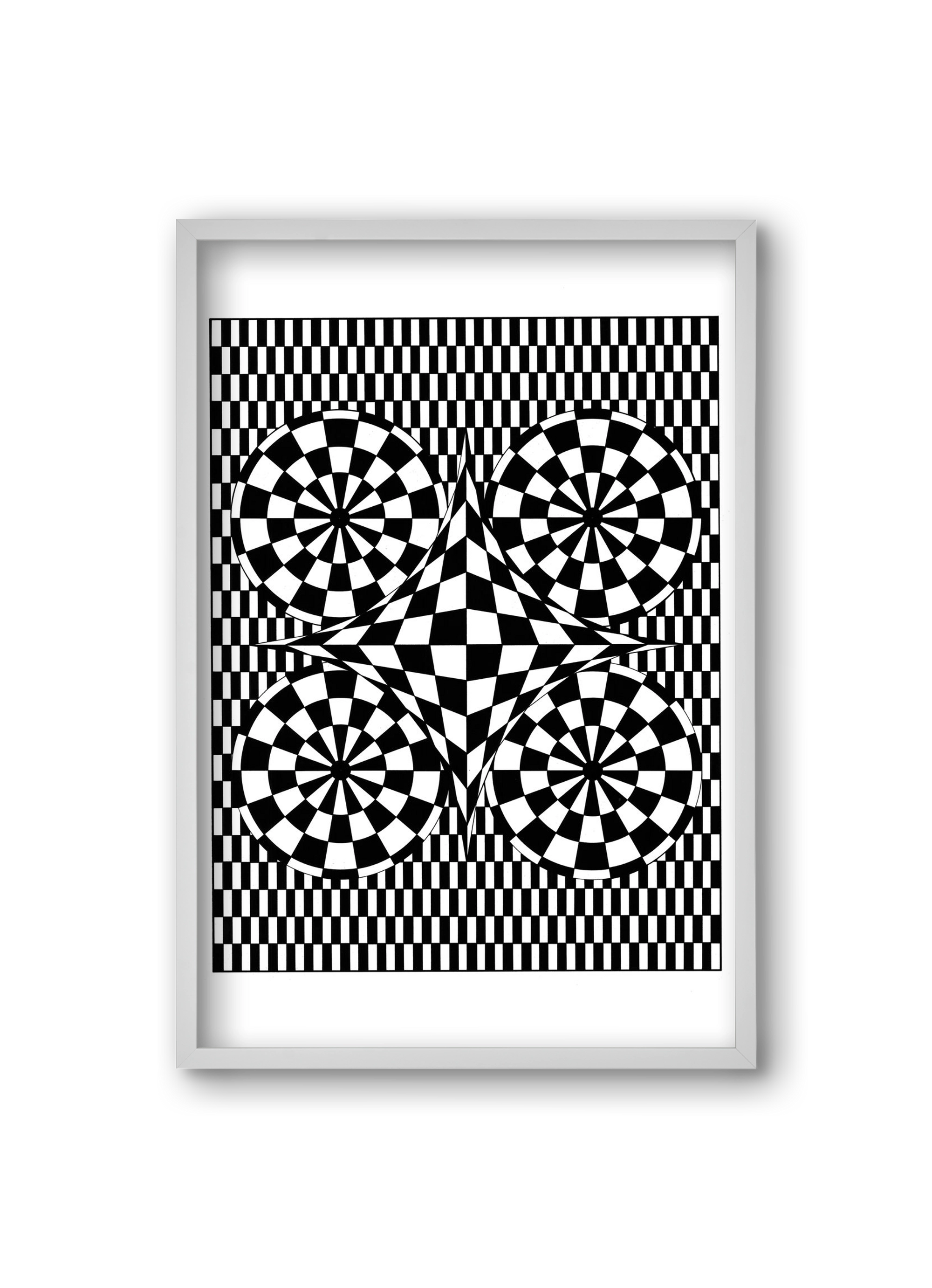 Saturn, 20x30 cm (20x30 cm), Fehér keret