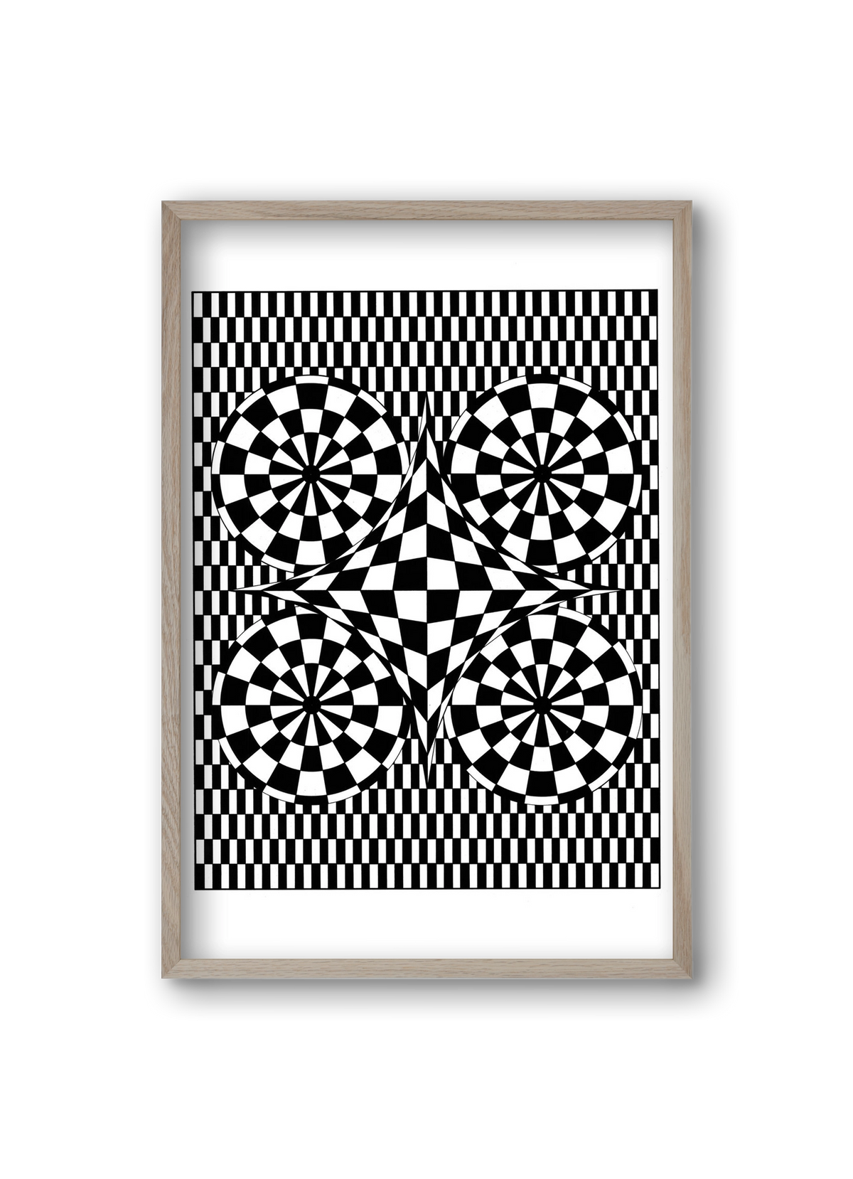 Saturn, 20x30 cm (20x30 cm), Tölgy keret
