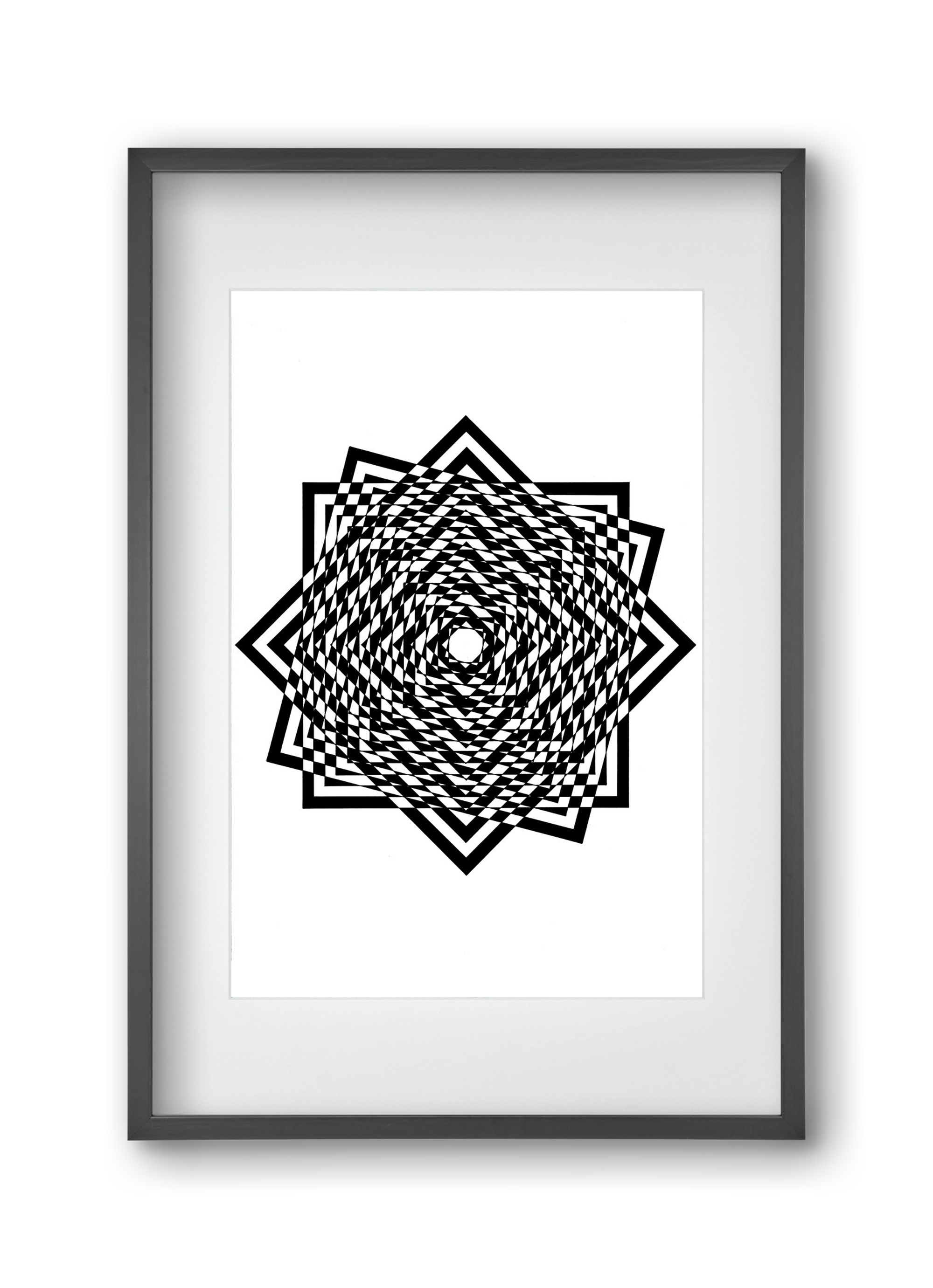 triumvirate, 30x45 cm (20x30 cm), Fekete keret, paszpartuval