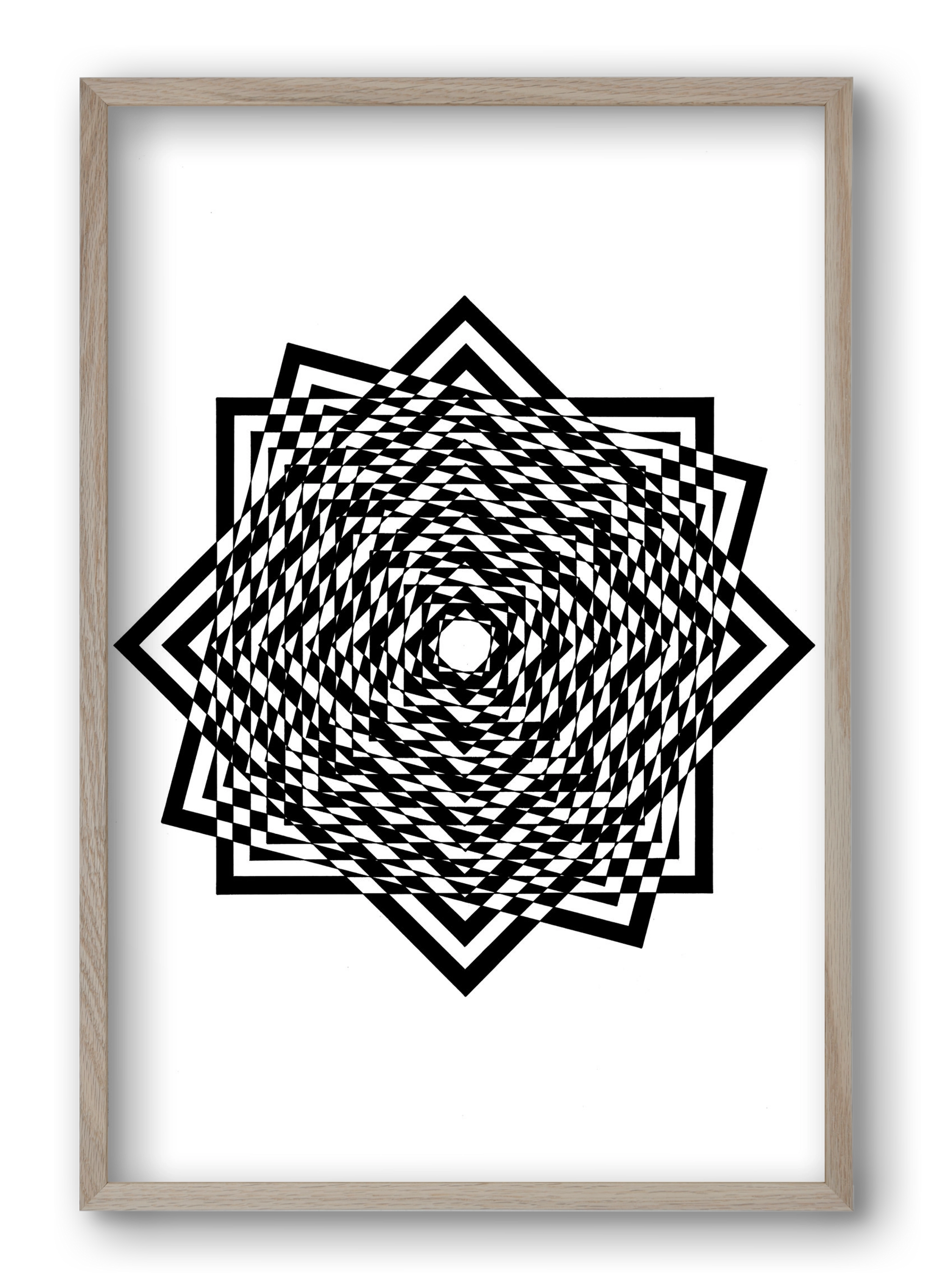 triumvirate, 40x60 cm (40x60 cm), Tölgy keret