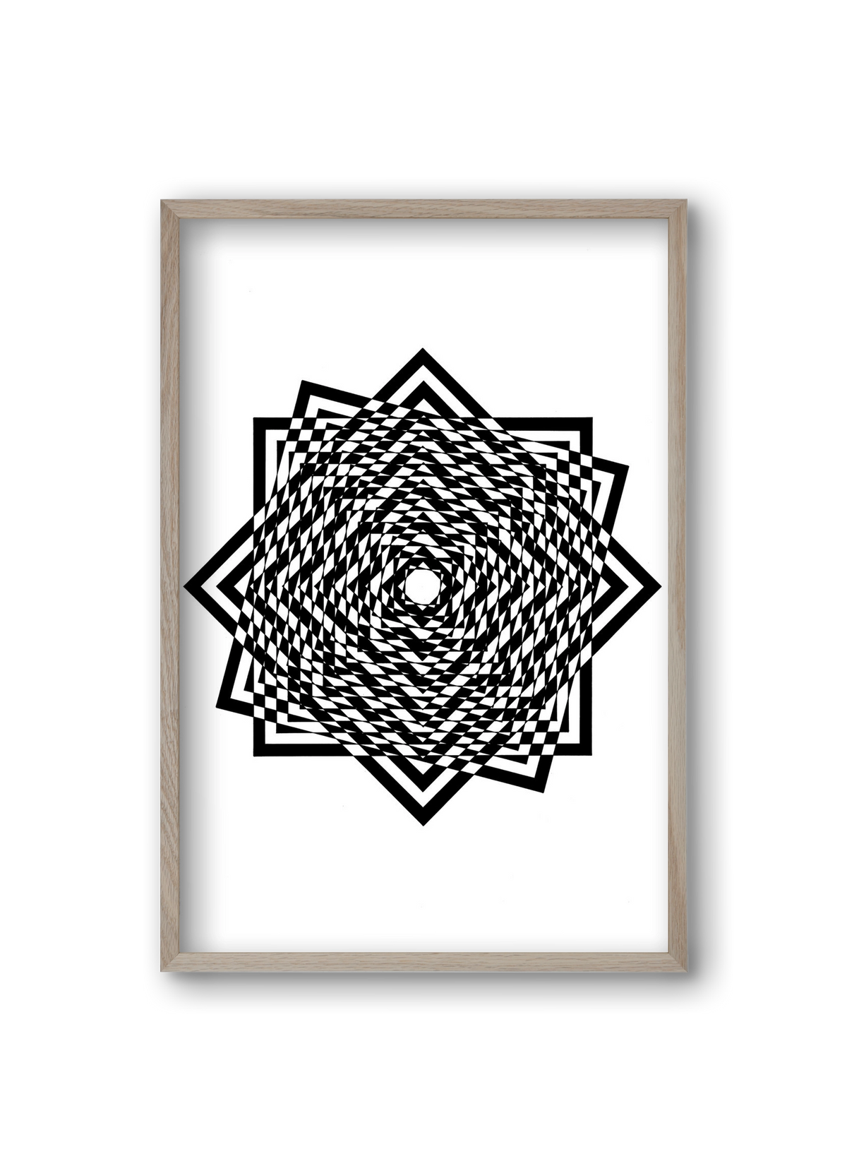 triumvirate, 20x30 cm (20x30 cm), Tölgy keret
