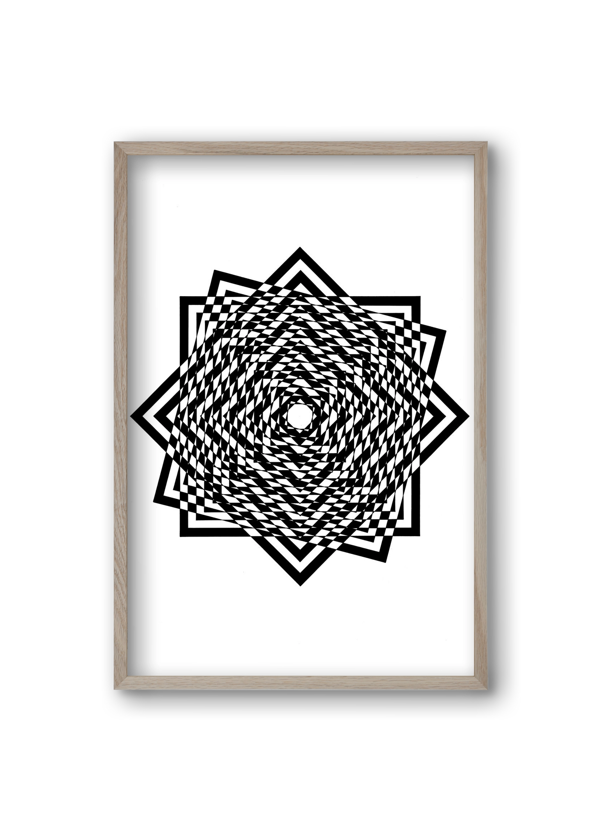 triumvirate, 20x30 cm (20x30 cm), Tölgy keret