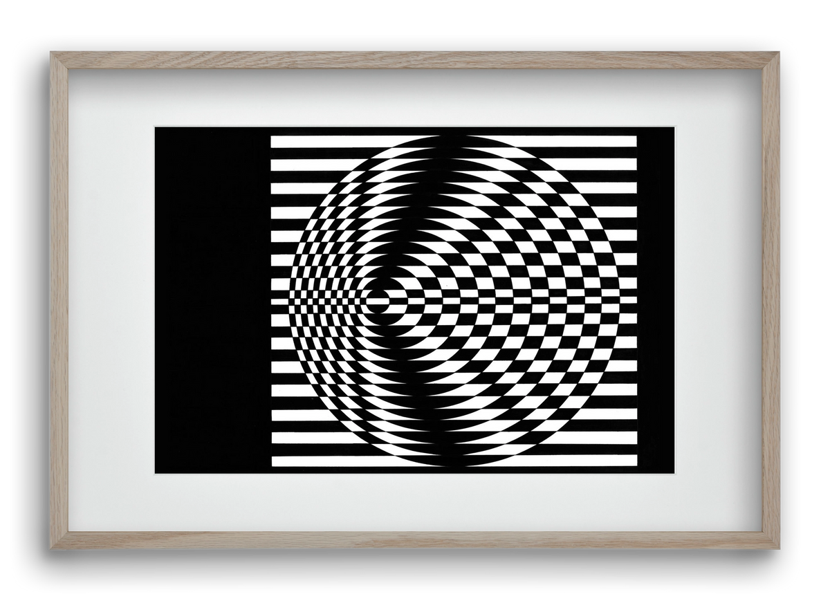 hydropower plant [mole] , 60x40 cm (45x30 cm), Tölgy keret, paszpartuval