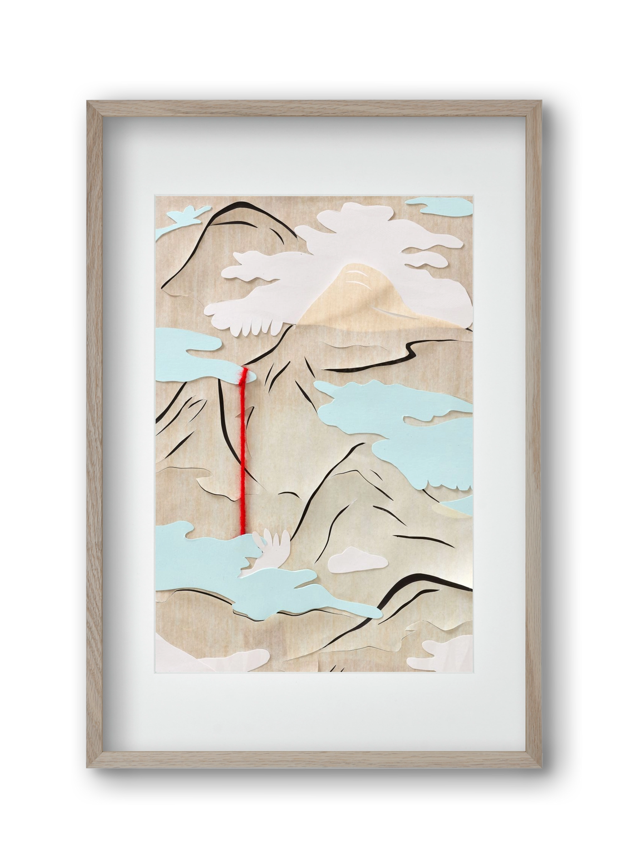 Létmélység 03 // Depth of Being 03, 30x45 cm (20x30 cm), Tölgy keret, paszpartuval