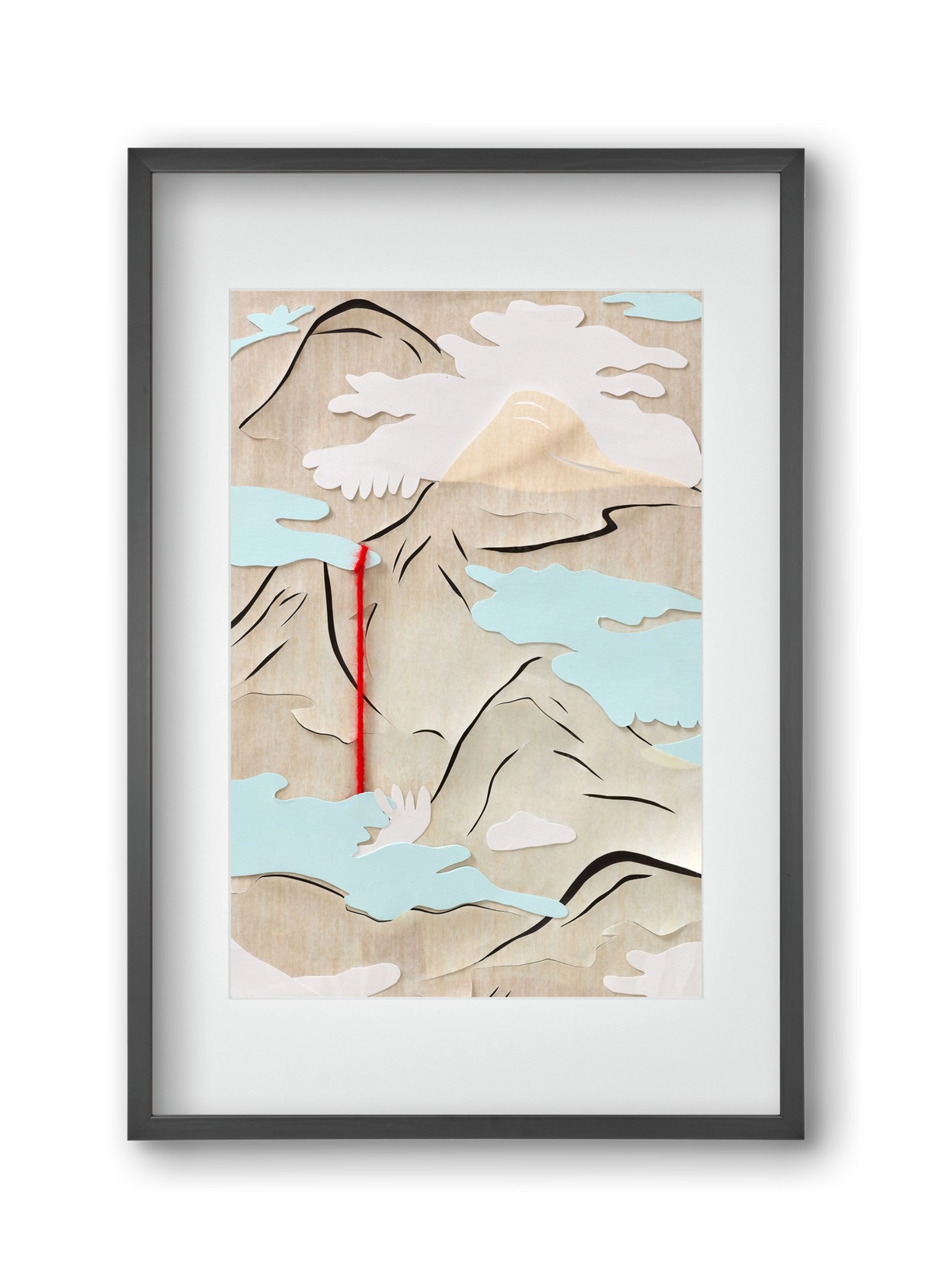 Létmélység 03 // Depth of Being 03, 30x45 cm (20x30 cm), Fekete keret, paszpartuval