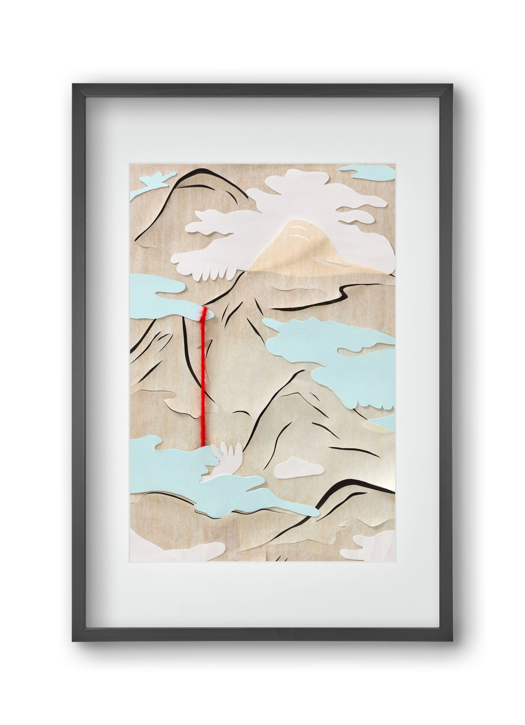 Létmélység 03 // Depth of Being 03, 30x45 cm (20x30 cm), Fekete keret, paszpartuval