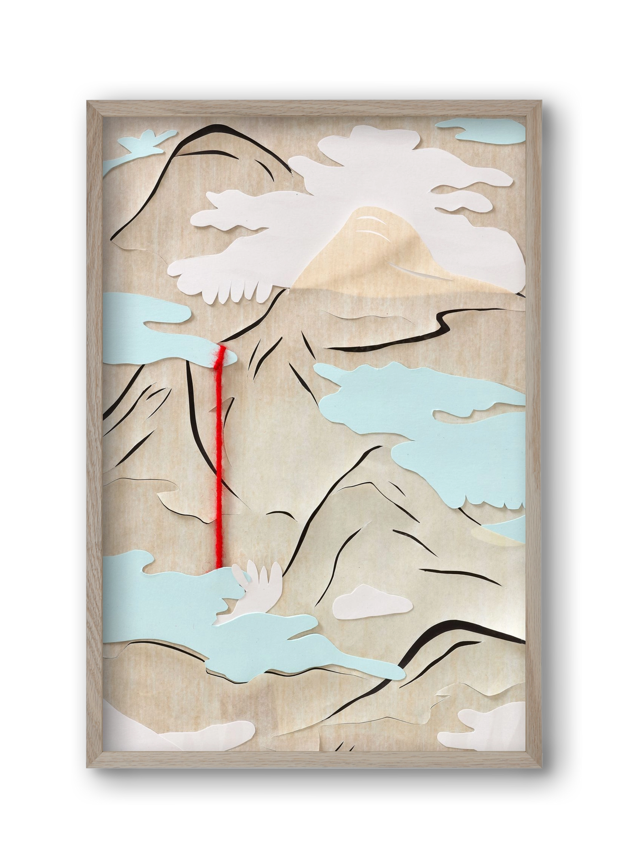 Létmélység 03 // Depth of Being 03, 30x45 cm (30x45 cm), Tölgy keret