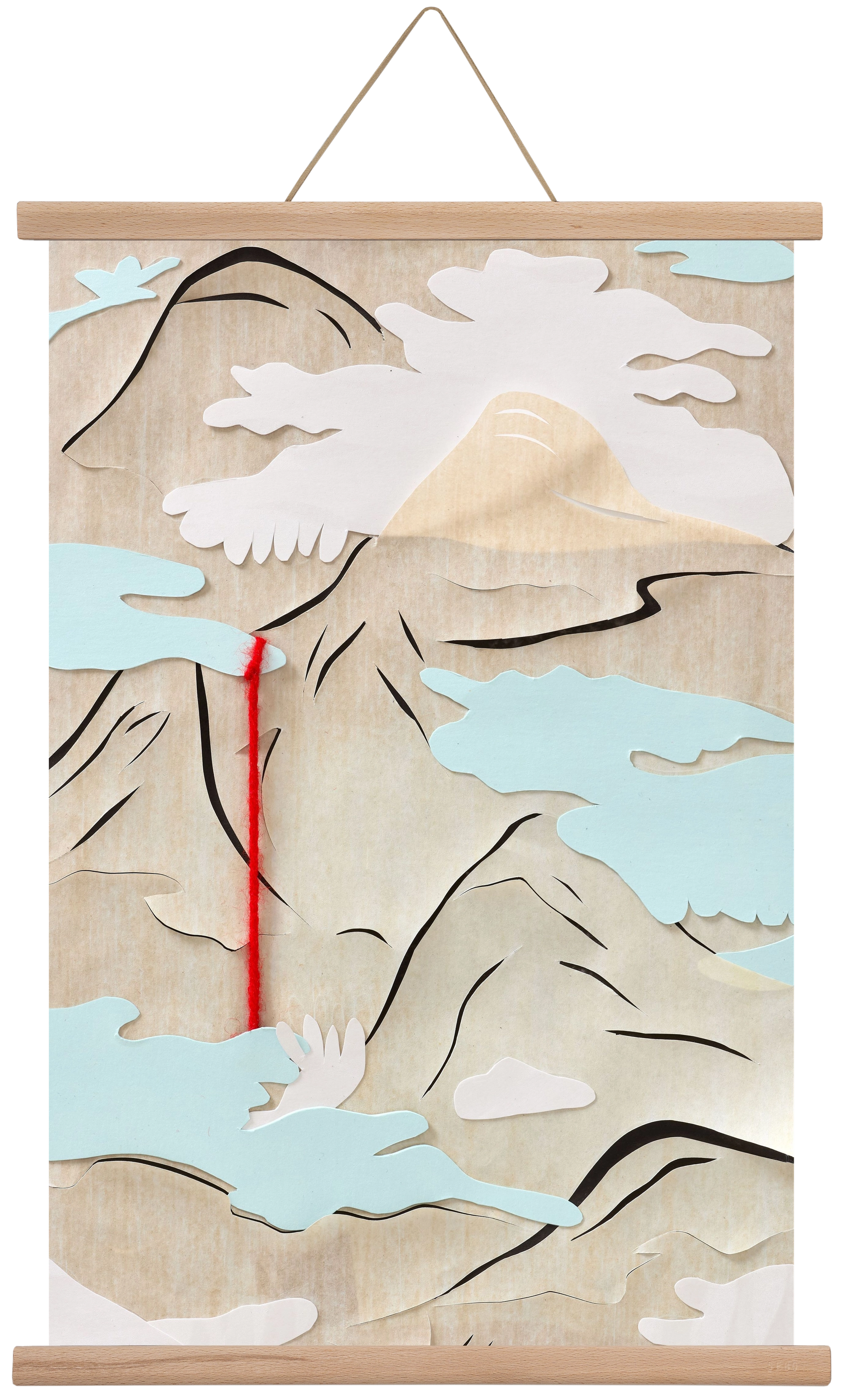 Létmélység 03 // Depth of Being 03, 40x60 cm (40x60 cm), Tölgy akasztó