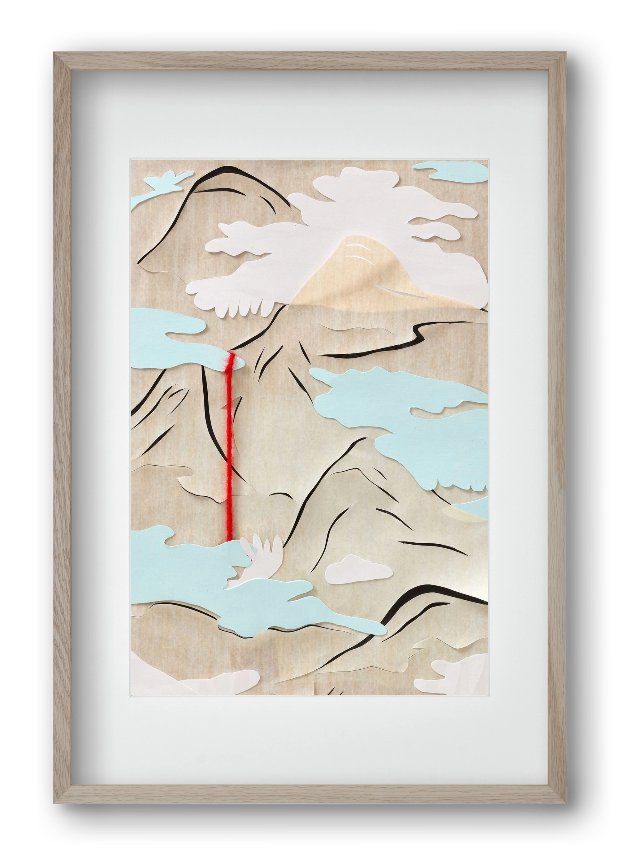 Létmélység 03 // Depth of Being 03, 40x60 cm (30x45 cm), Tölgy keret, paszpartuval