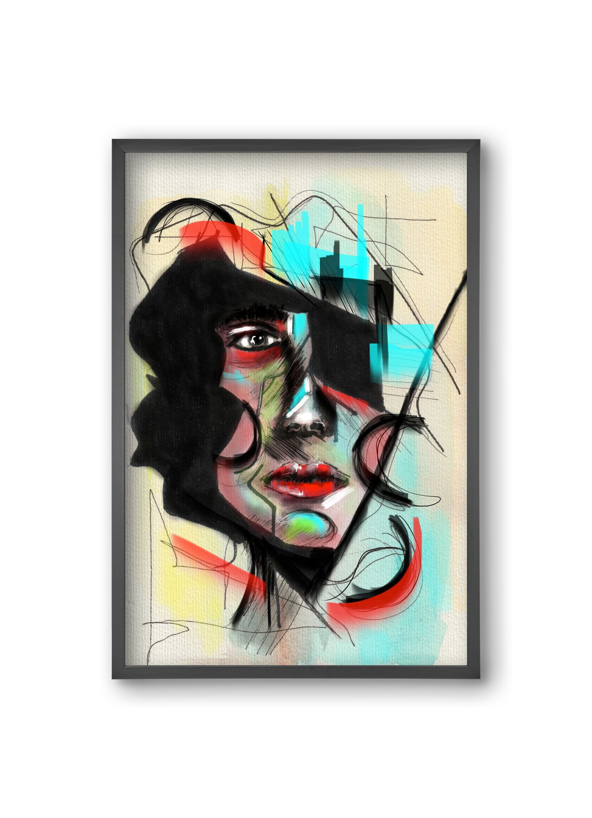 Shattered Silence, 20x30 cm (20x30 cm), Fekete keret