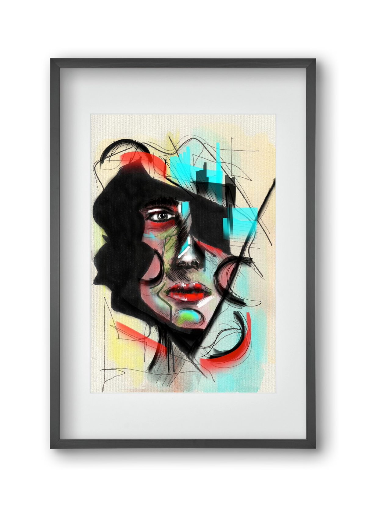 Shattered Silence, 30x45 cm (20x30 cm), Fekete keret, paszpartuval